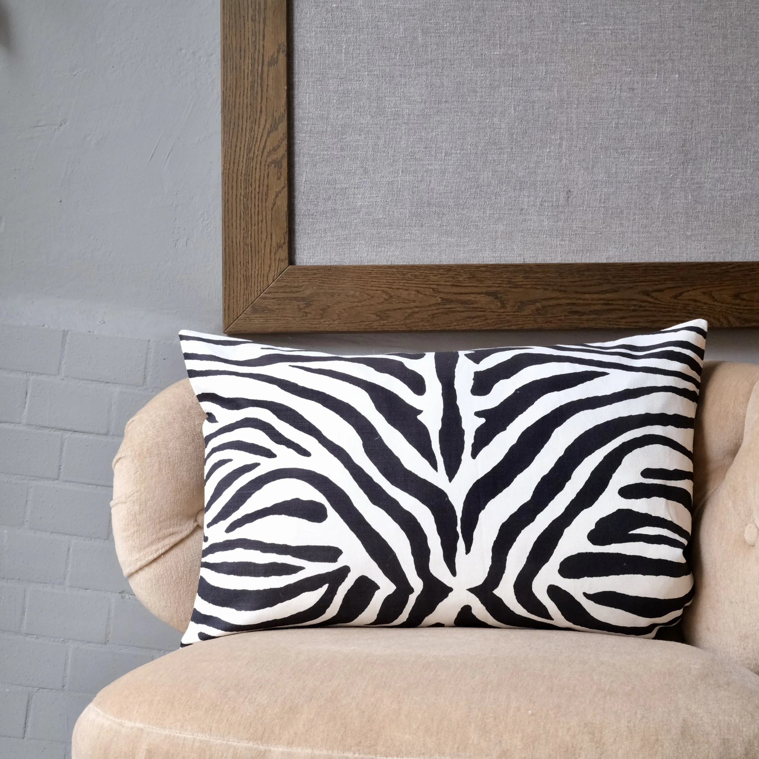 Kudde - Zebra svart/vit