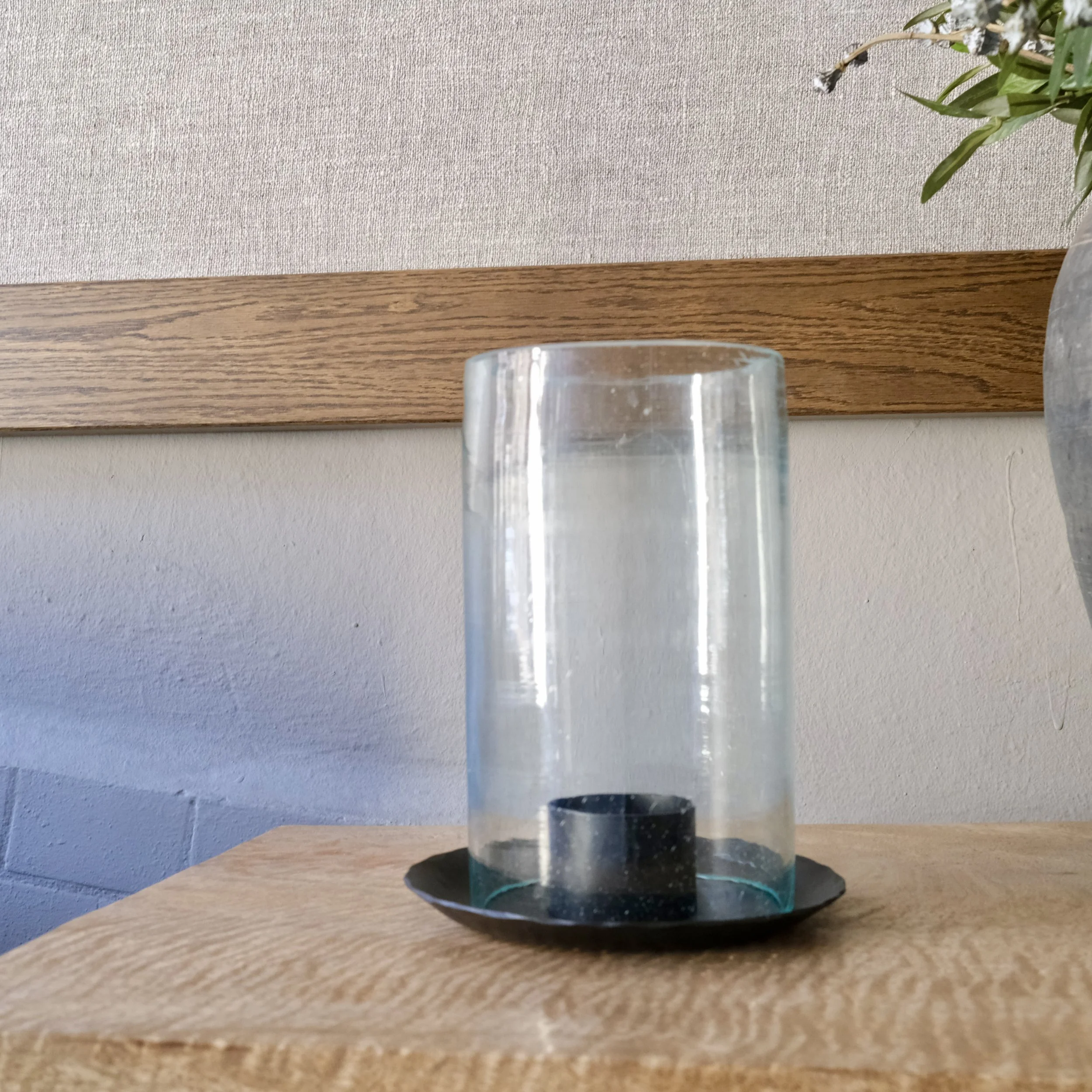 Stormlykta LOKE Smidesjärn/Glas ø 16cm1.jpeg