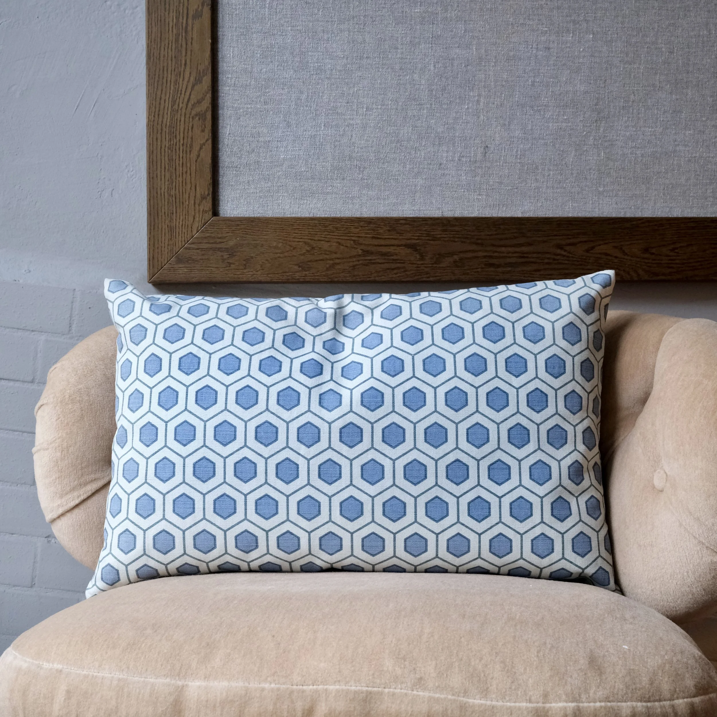 Kudde - Columbus Staffa Ice Blue