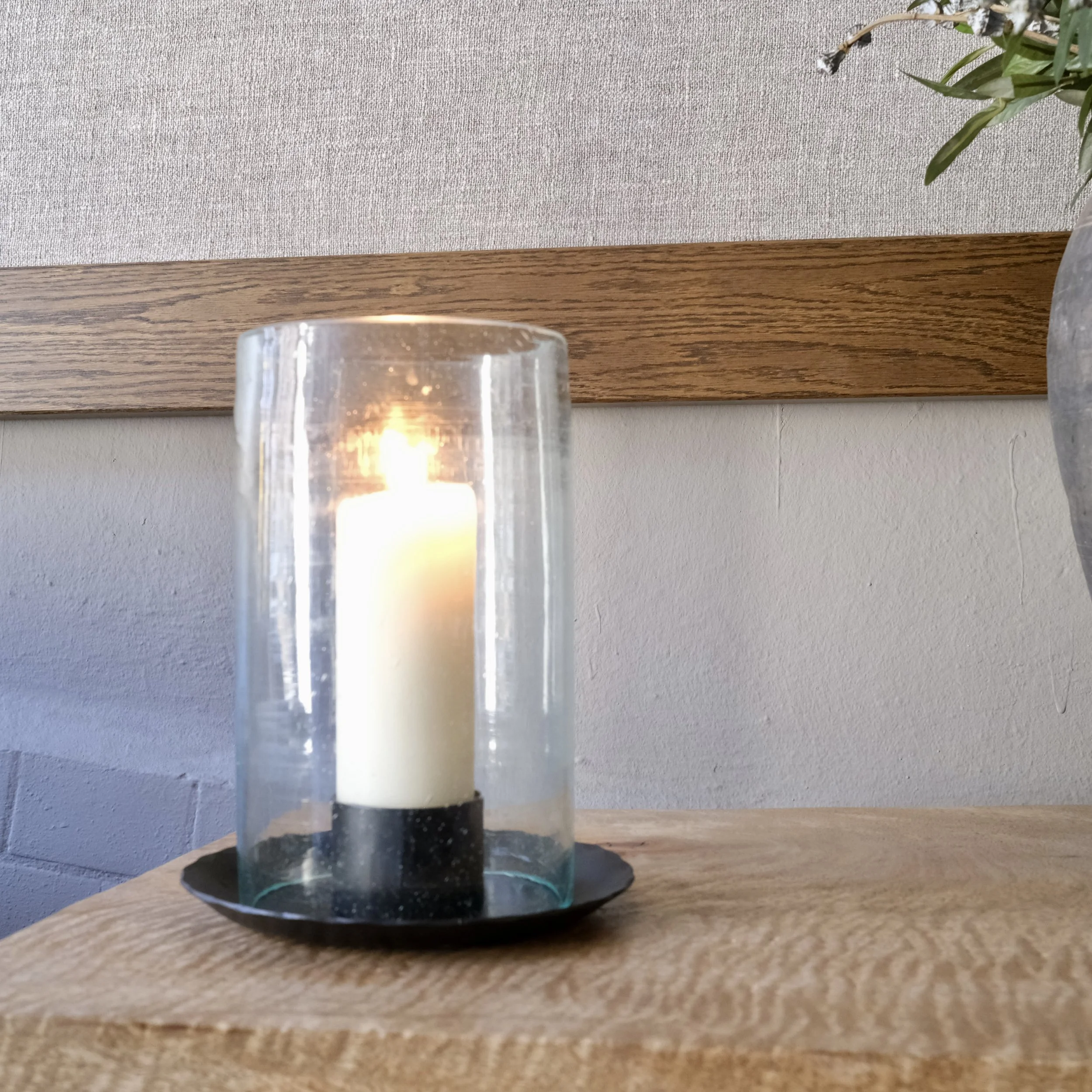 Stormlykta LOKE Smidesjärn/Glas ø 16cm4.jpeg