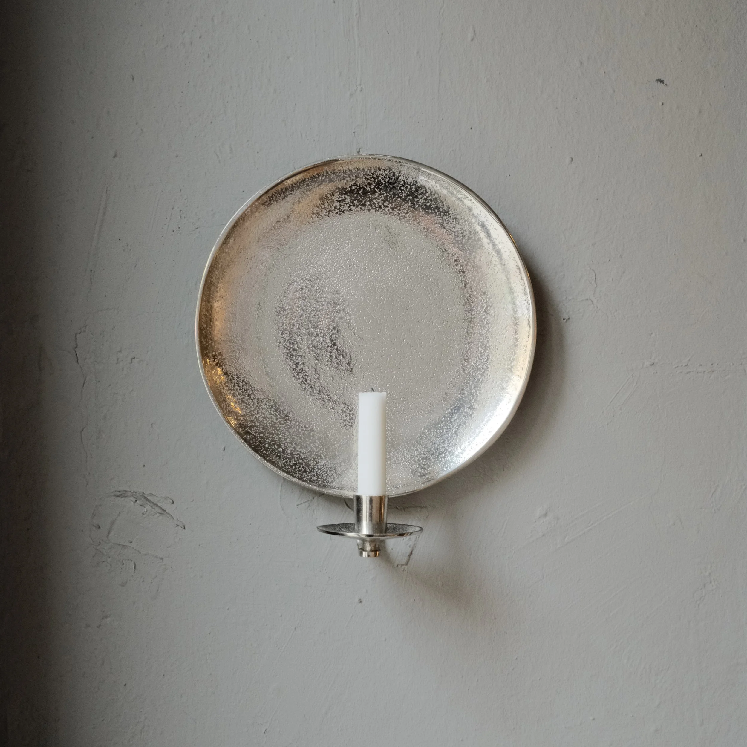 Väggljusstake - Nickel