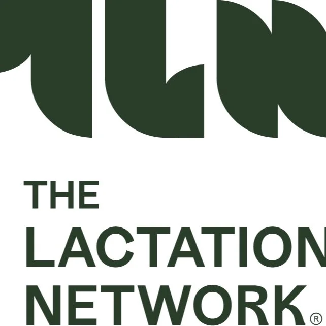 Logo for The Lactation Network, featuring stylized text.