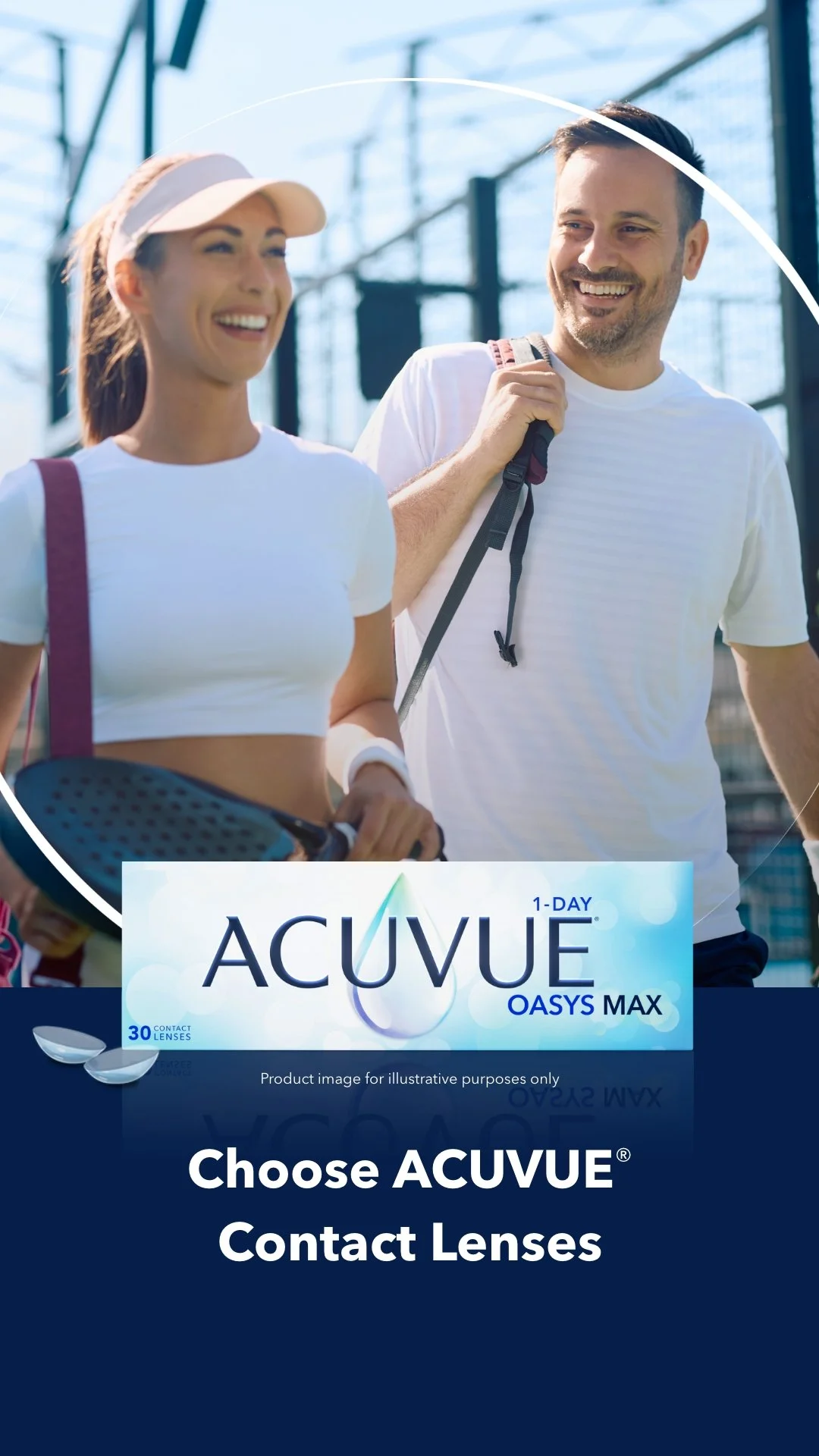 J&J Acuvue Oasys Max contact lenses.