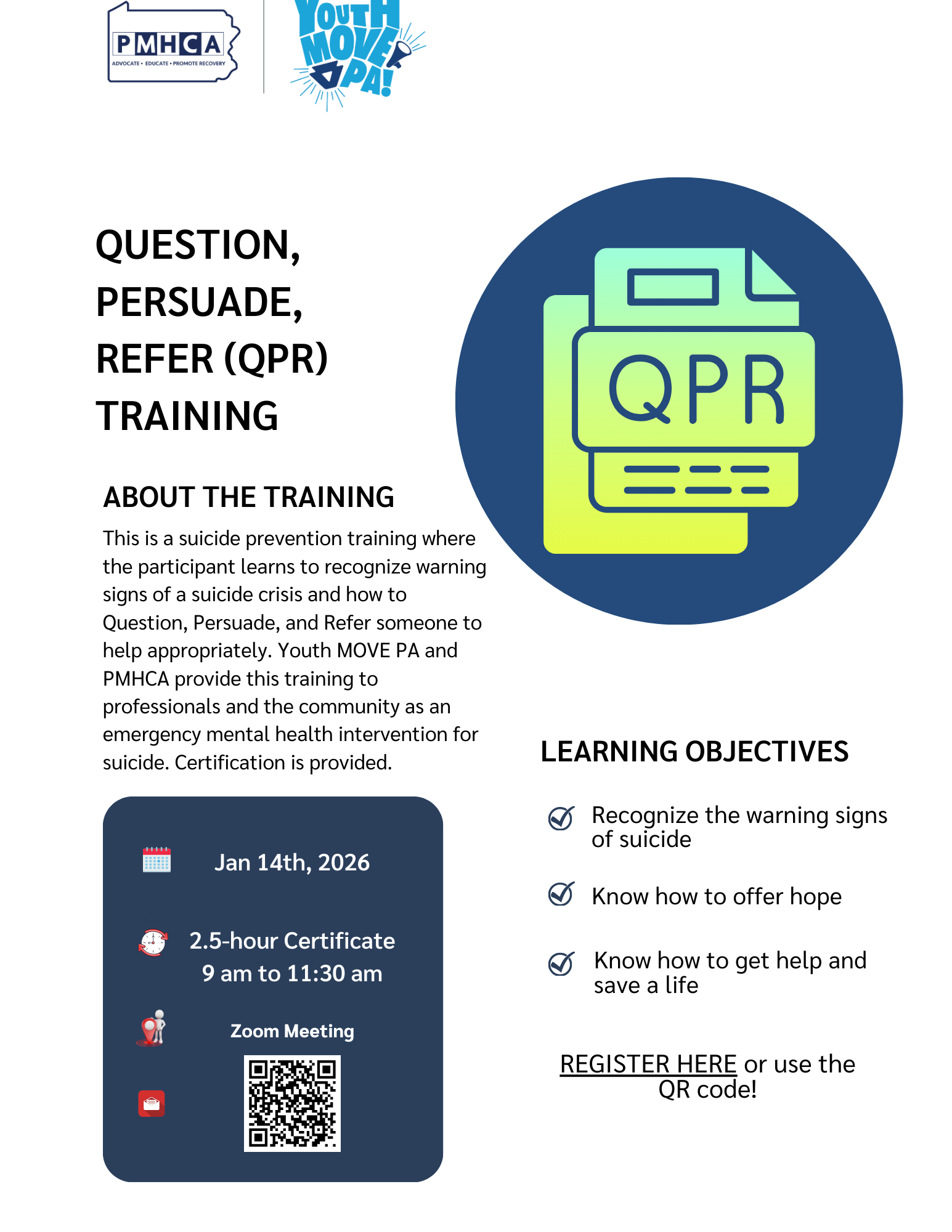 Question, Persuade, Refer Training