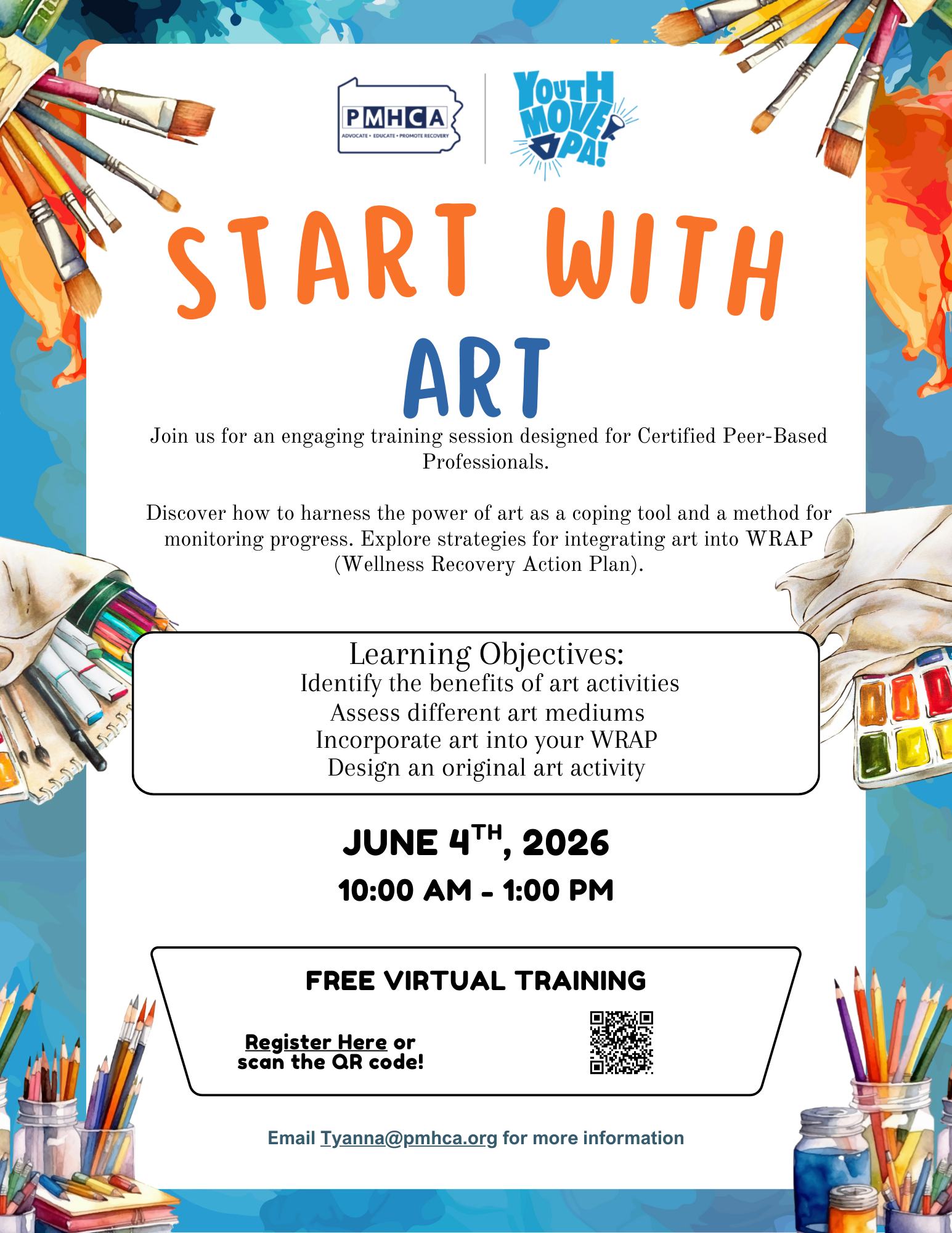 Virtual Start With Art Training-June 4th, 2026