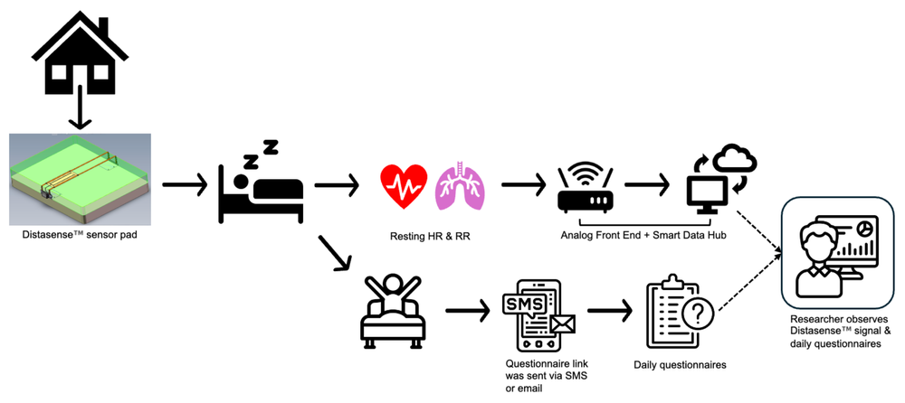 DistaSense study workflow diagram