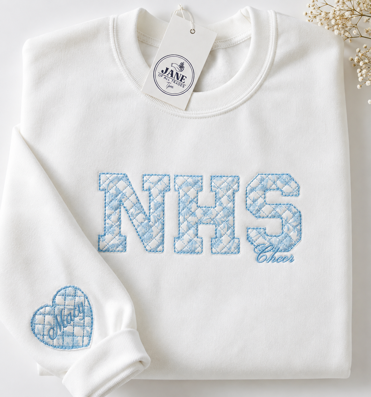 The Floral Quilted Applique Sweatshirt