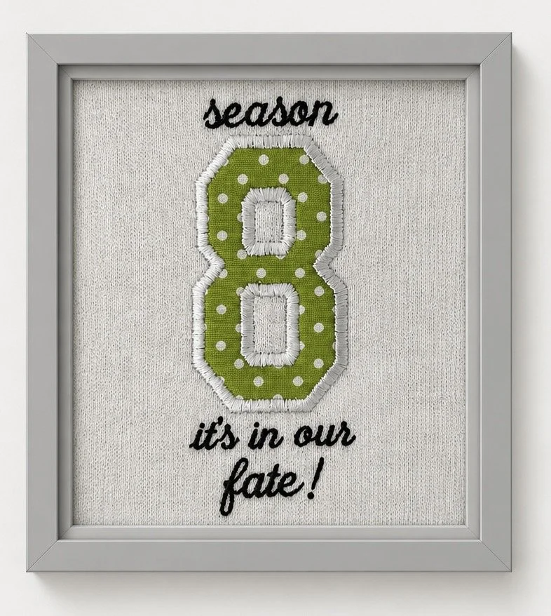 Season Number Patch: Green Polka Dot