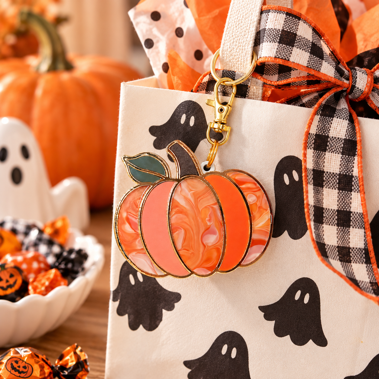 Pumpkin Keychain Halloween Treat Bag.png