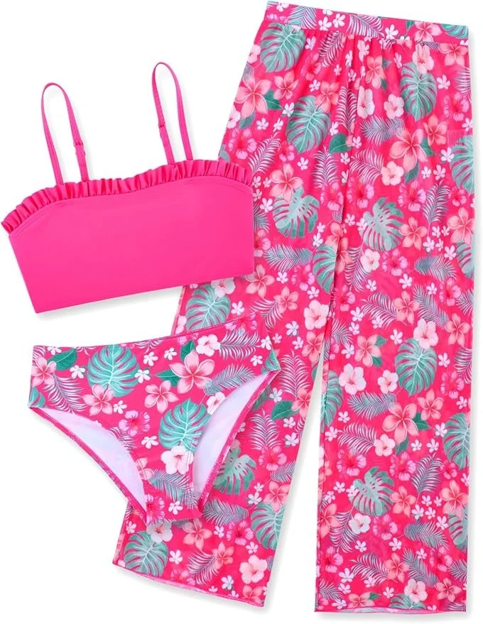 3 pc Pink Bikini Set