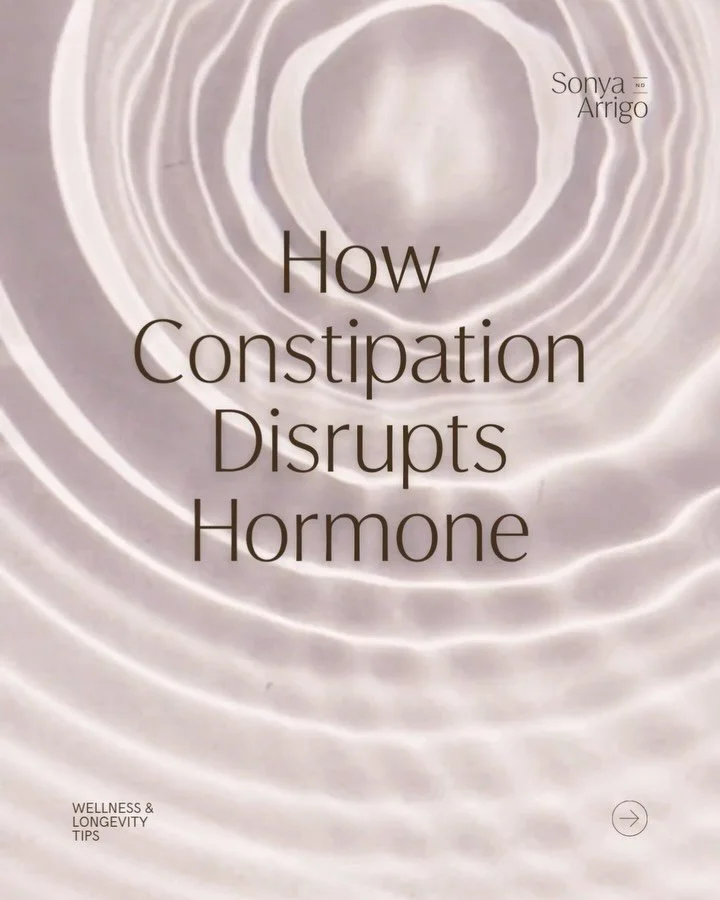 Constipation isn&rsquo;t just a digestion issue, it can quietly be impacting hormones too.

When stool moves slowly, your body can&rsquo;t efficiently expel hormones it has already metabolized, like estrogen. That estrogen can be reactivated in the g