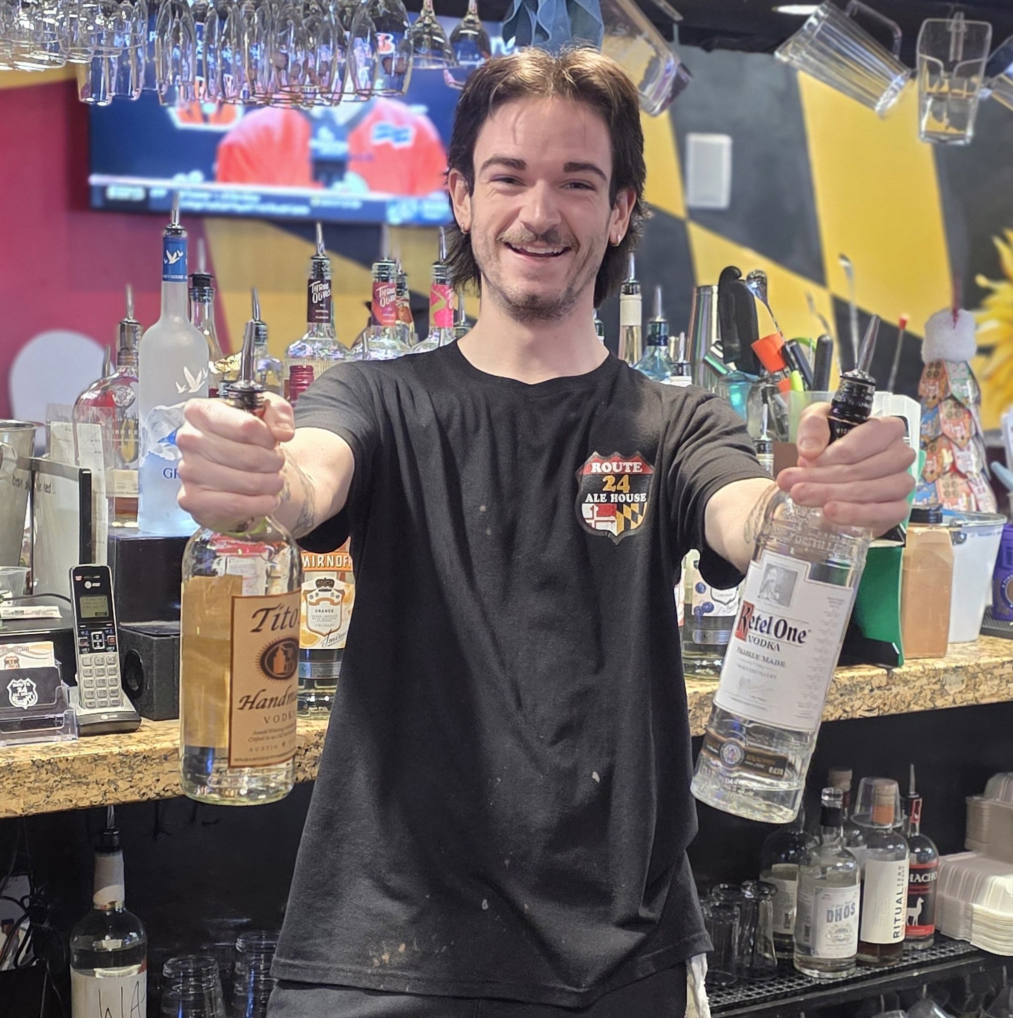 Alec's back for another lunch shift! Really embracing the sunlight! Stop in and grab a $10.99 Cheesesteak with him!