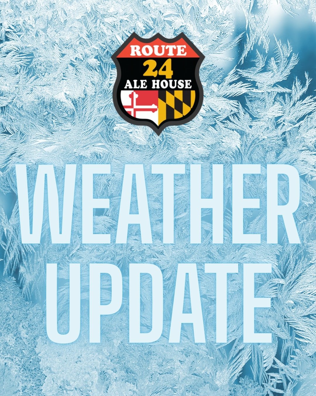 Due to current weather and road conditions, we are unable to open at this time. We will reassess later today and post an update if we&rsquo;re able to open. Thank you for your understanding and stay safe.