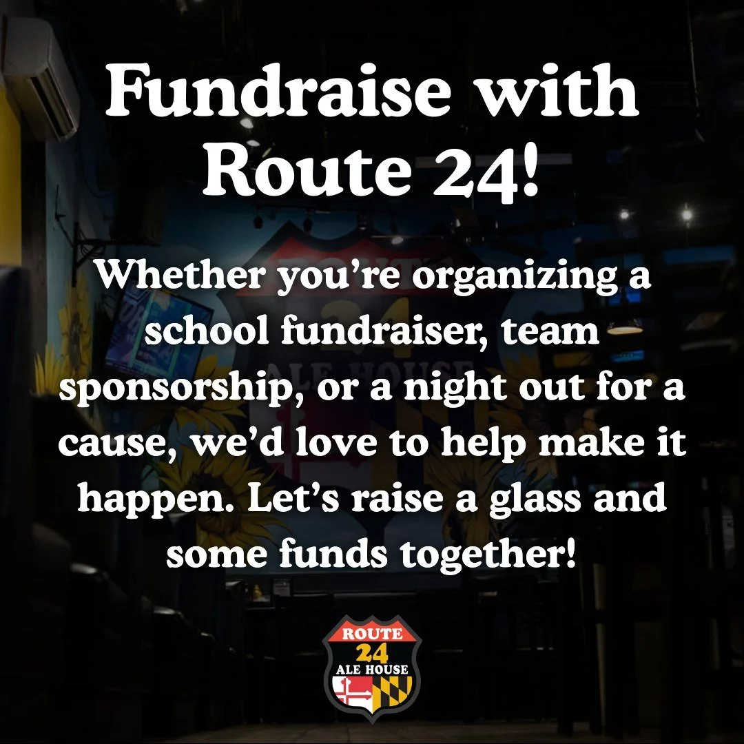 Need to host a fundraiser? Look no further!

At Route 24 Ale House, we believe great beer brings people together and what better way to do that than by supporting our local community? A portion of proceeds from select events, featured brews, and spon