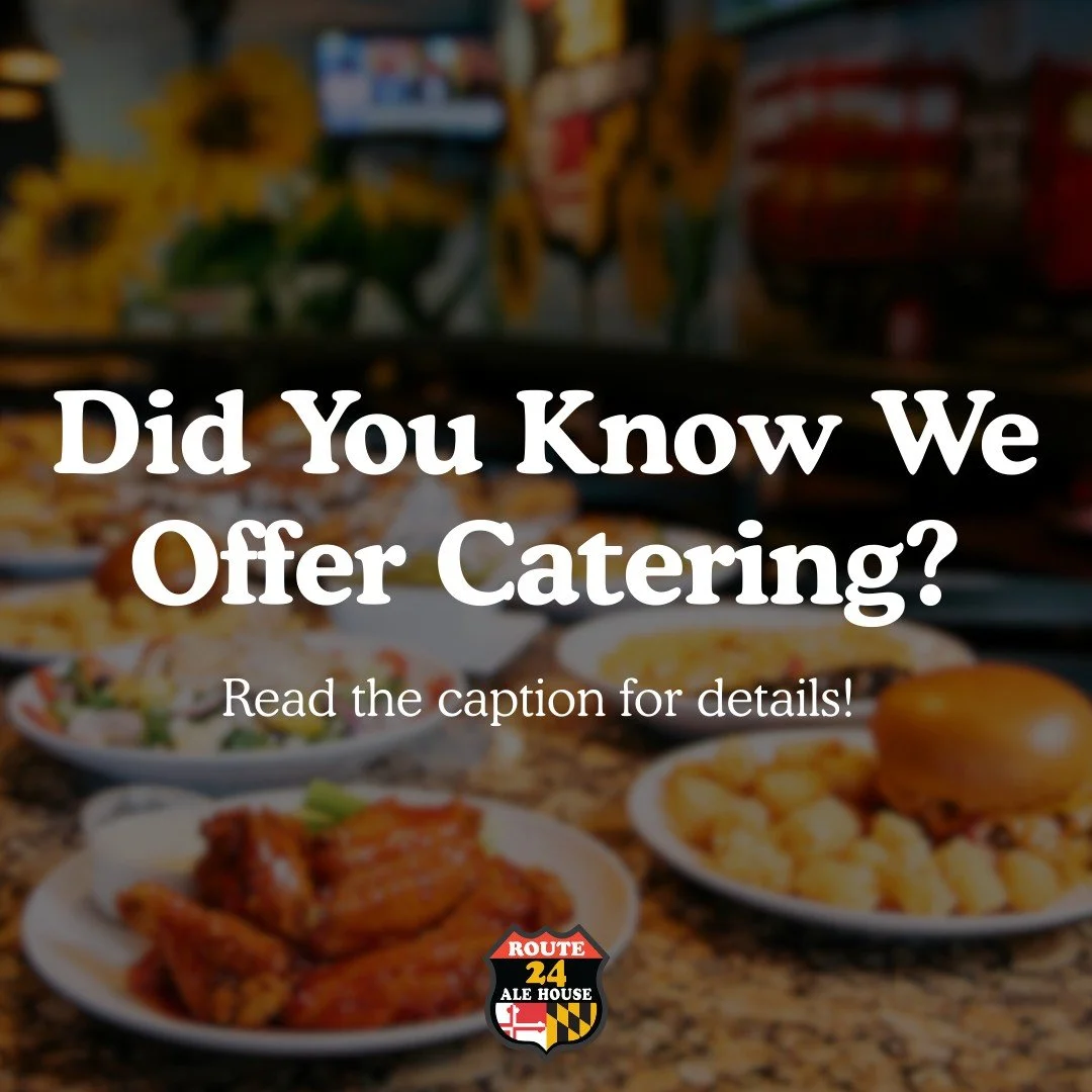 Game day party? Office lunch? Family get-together?
Skip the cooking and bring Route 24 to the table.
Our catering trays feed 15&ndash;20 people (when served with other items) and are available for pre-scheduled events.

https://www.route24alehouse.co