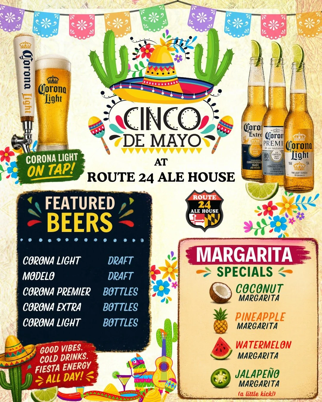 Happy Cinco de Mayo! From nachos to a taco bowl to fresh margaritas, we have what you need to celebrate the day right!