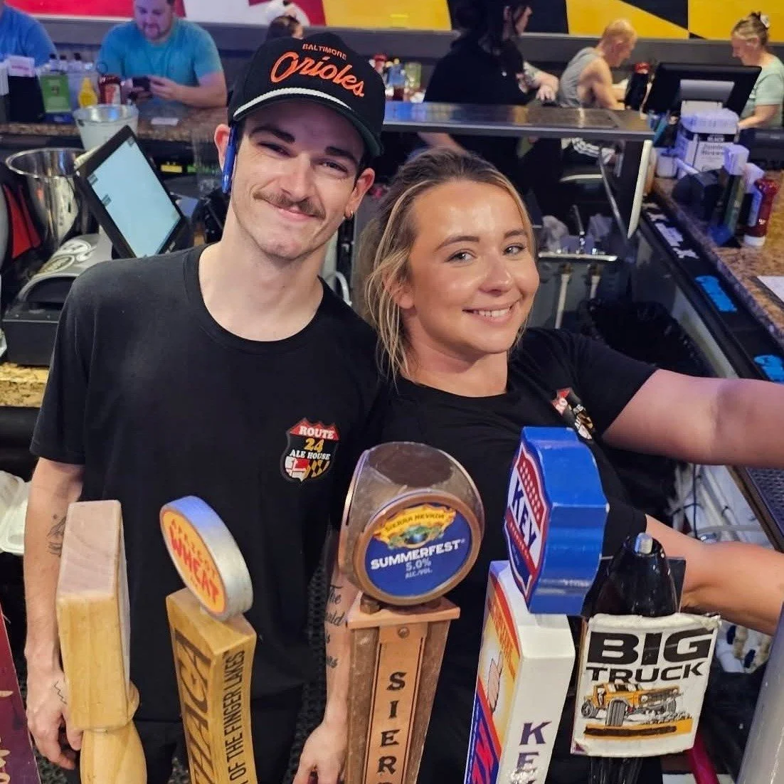 For the last time, you&rsquo;ll see this duo behind the bar together as tonight is Ally&rsquo;s final shift at Route 24 Ale House before she begins an exciting new chapter, motherhood 💙

For years, Ally has been a big part of Route 24 Ale House - sh