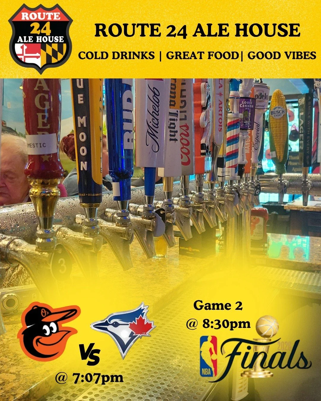 Lets goooooo!

#rt24ah #harfordcountymd #yourfavsportsbar #sportsnight