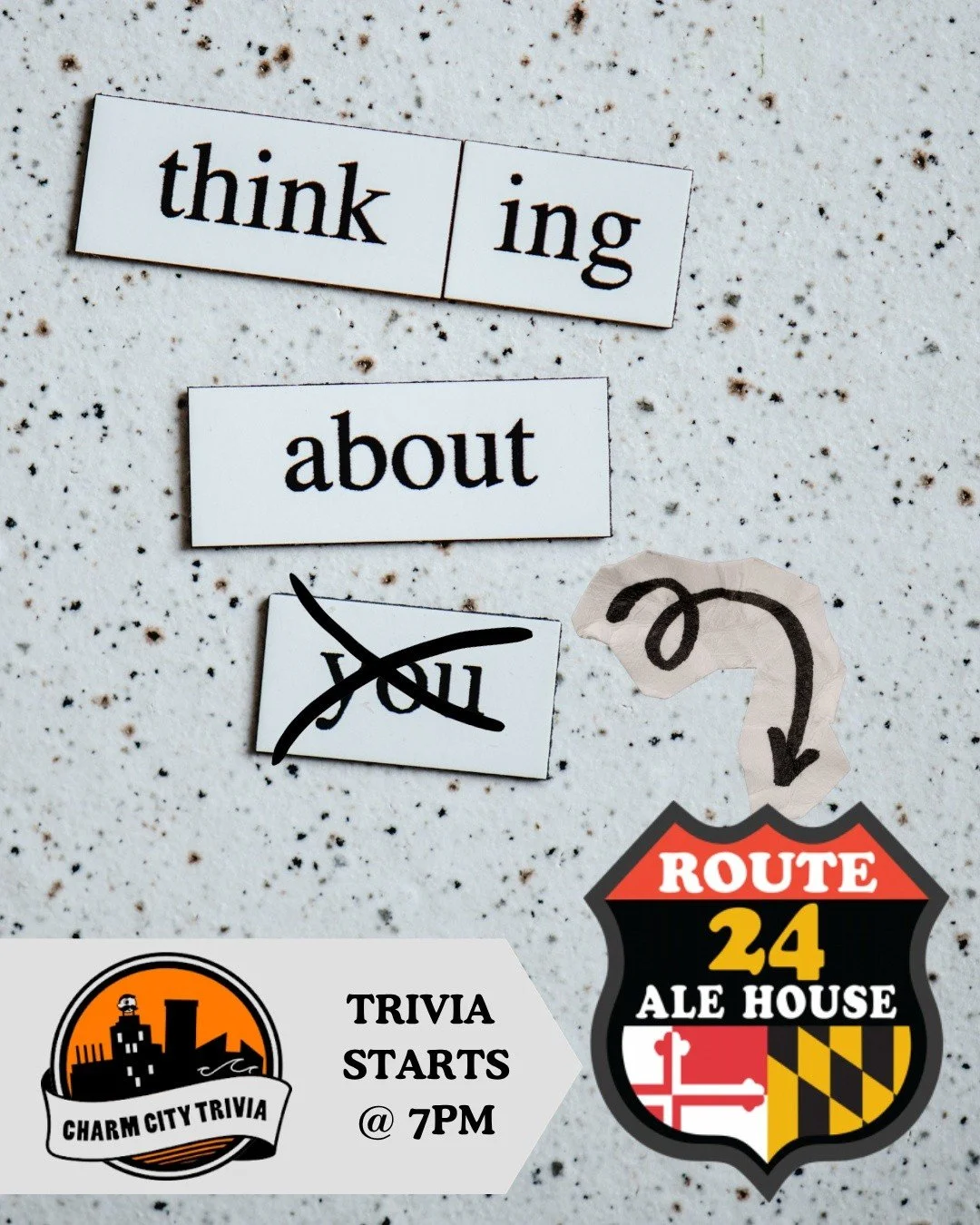 We're thinking about you, too. 🥰

#rt24ah #harfordcountymd #yourfavsportsbar #charmcitytrivia