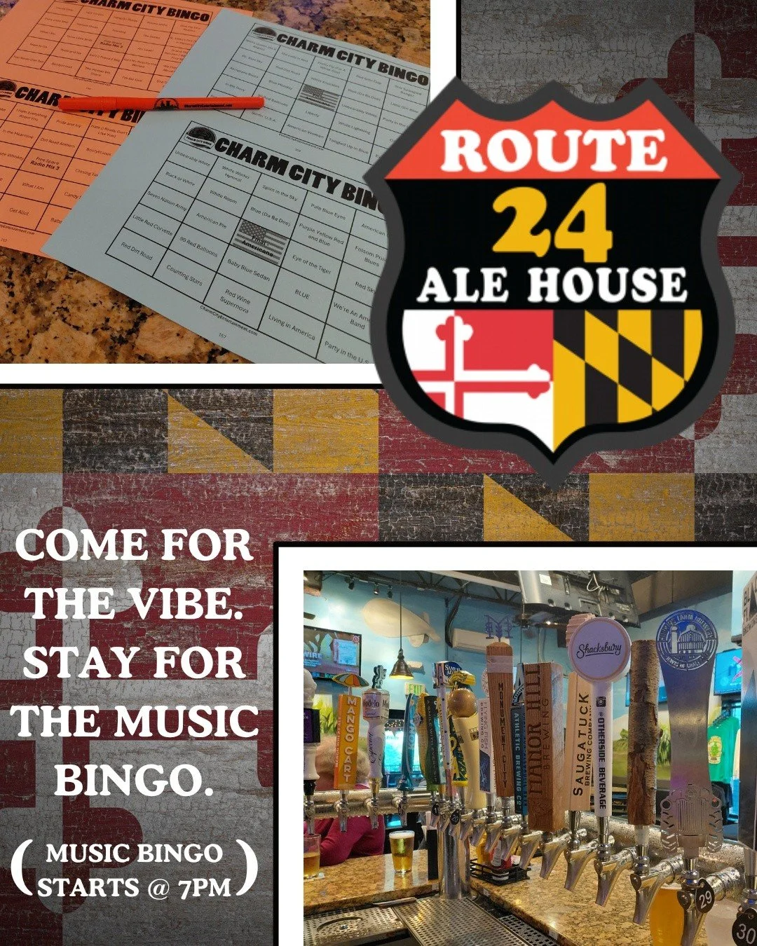 See you tonight for music bingo! 🎶

#rt24ah #harfordcountymd #yourfavsportsbar #musicbingo