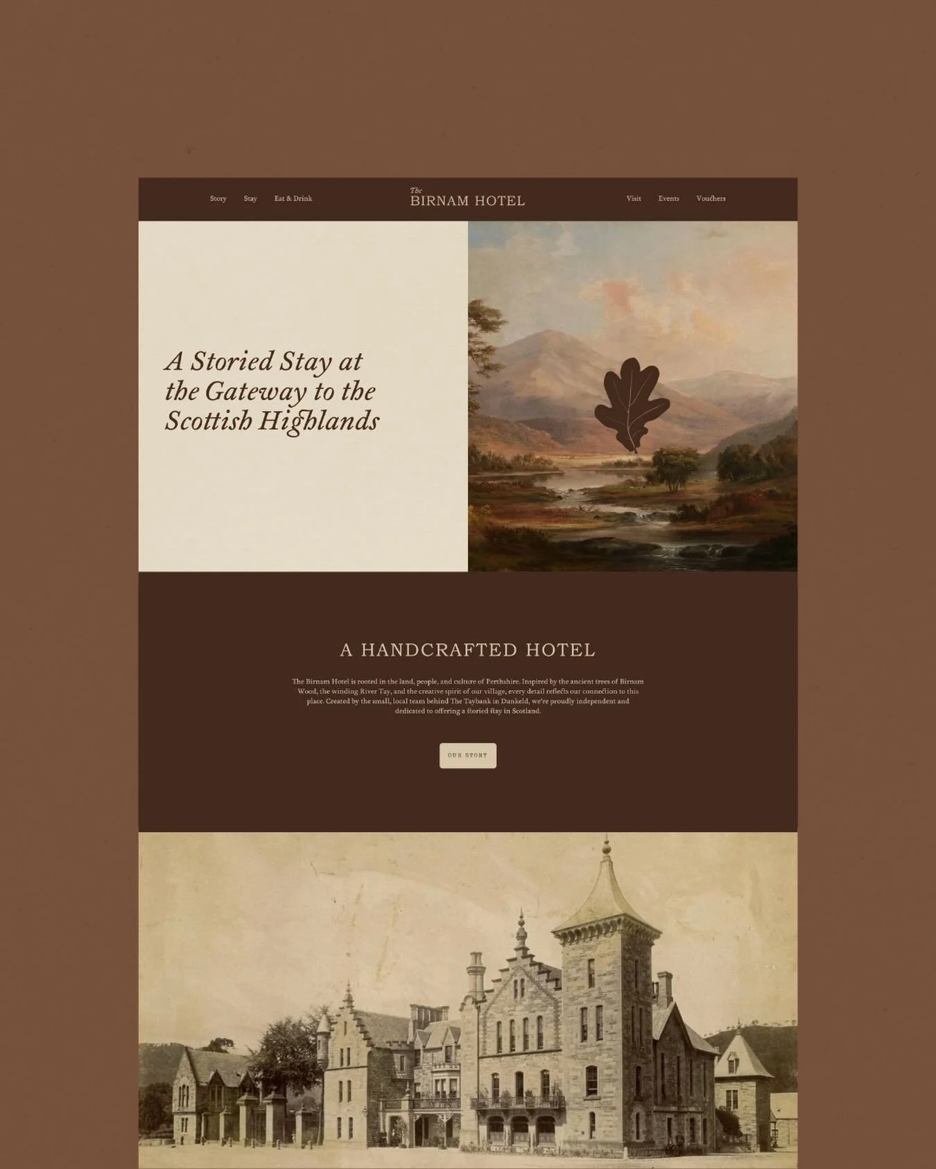 The first chapter of our new digital home is now live at thebirnamhotel.com. ✍🏼 
We wondered if it was a wee bit too soon to launch a website without polished photographs or finished rooms&hellip; But after nearly two years of ideas living only in o