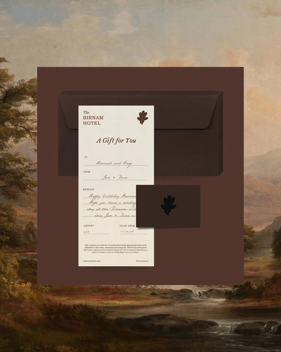 Birnam Hotel Gift Vouchers 📜

With our website now live and a few early nudges from you, we&rsquo;ve added a limited run of gift vouchers just in time for Christmas. Each one can be used for any amount you choose - whether for a future stay, a meal 