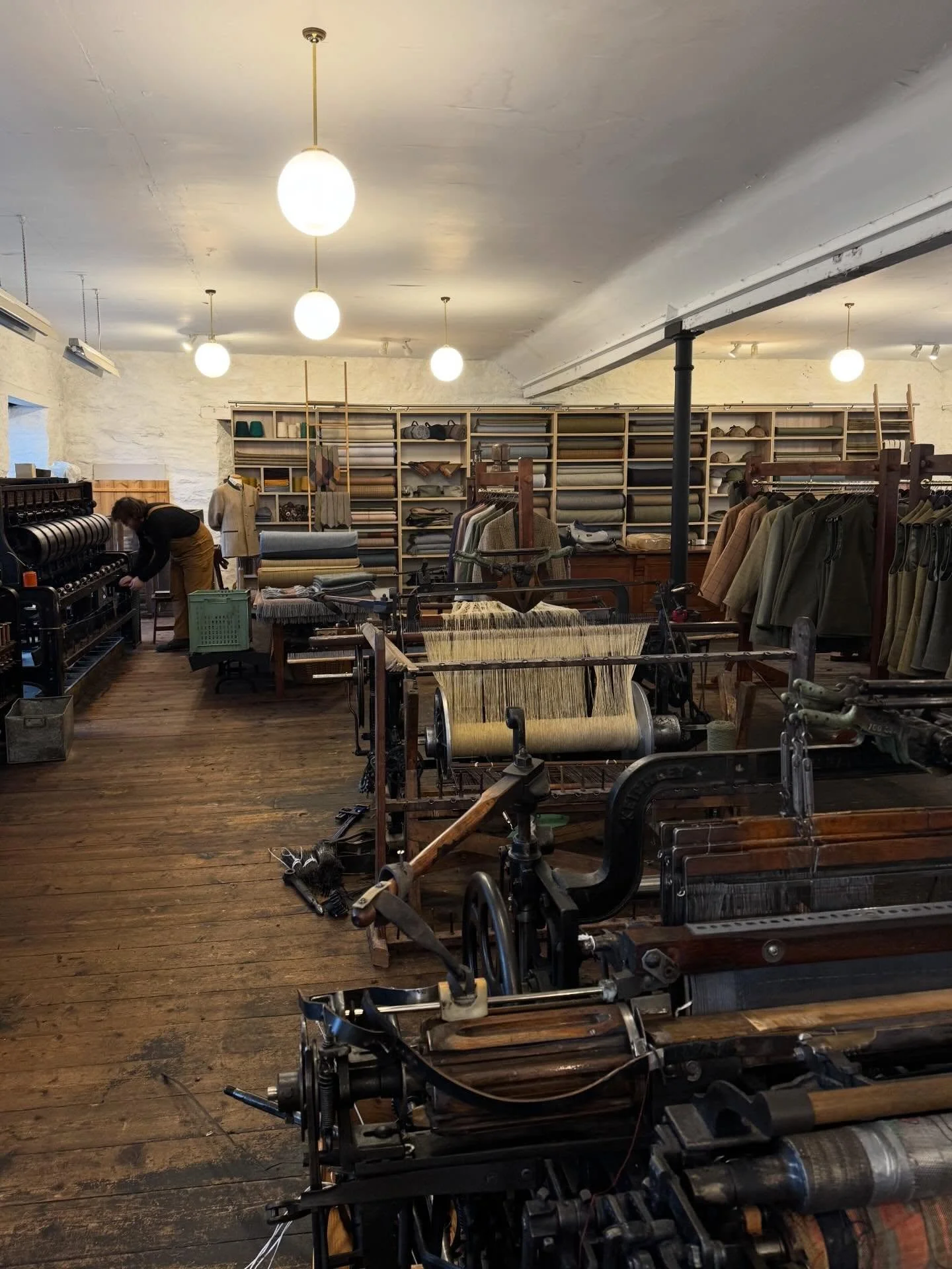 We&rsquo;ve had a week packed with inspiring field trips as part of our Birnam uniform research. We spent time with some brilliant mills and manufacturers around Scotland &mdash; including the wonderful @glenlyon_tweed_mill, @borthwick_scotland, @har