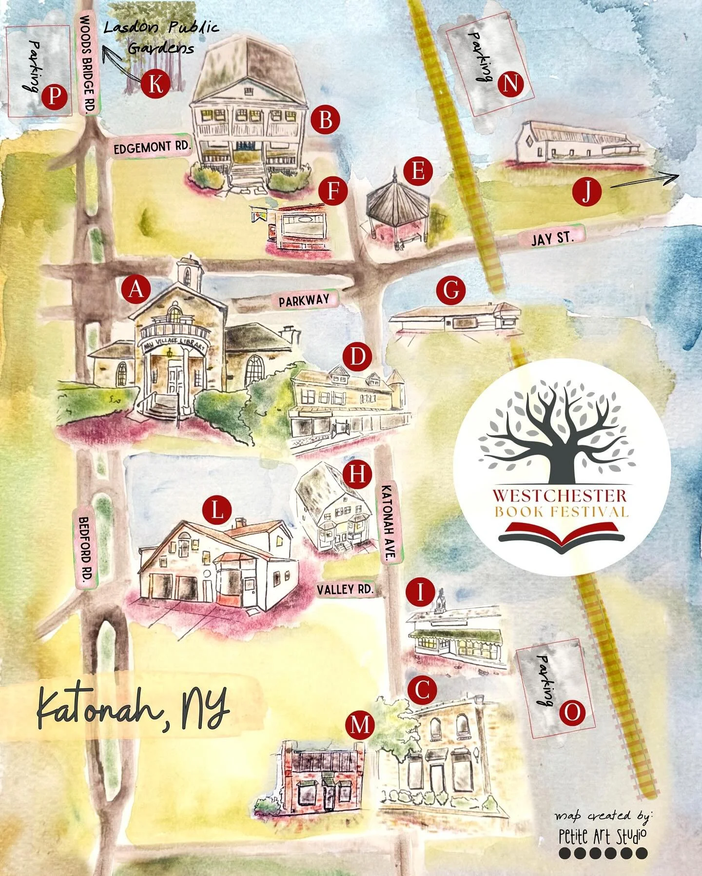 📚✨ Be Part of the Story &mdash; The First-Ever Westchester Book Festival! ✨📚
Map art by the incredible @petite_art_studio , created exclusively for this celebration of books, creativity, and community.

Join us Saturday, November 8th, in downtown K