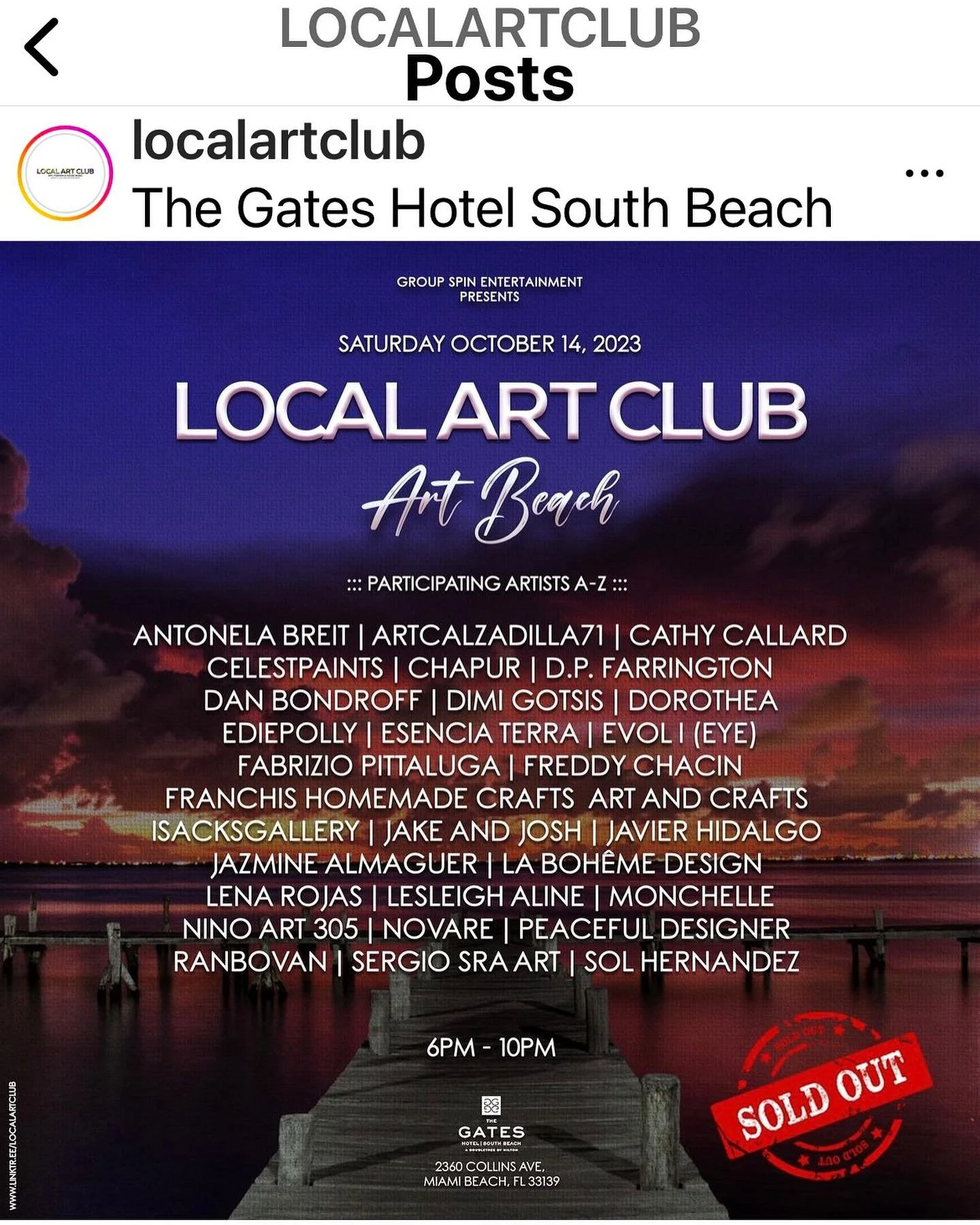 I&rsquo;m getting excited!
I&rsquo;ll be showing along with Lesleigh Arline &amp; Dorothea Ediepolly, can&rsquo;t wait. See ya Saturday!

#localartclub #cathcalcreates
#southbeach
#gateshotel #markmaking #abstractpaintings #artmaking #collage