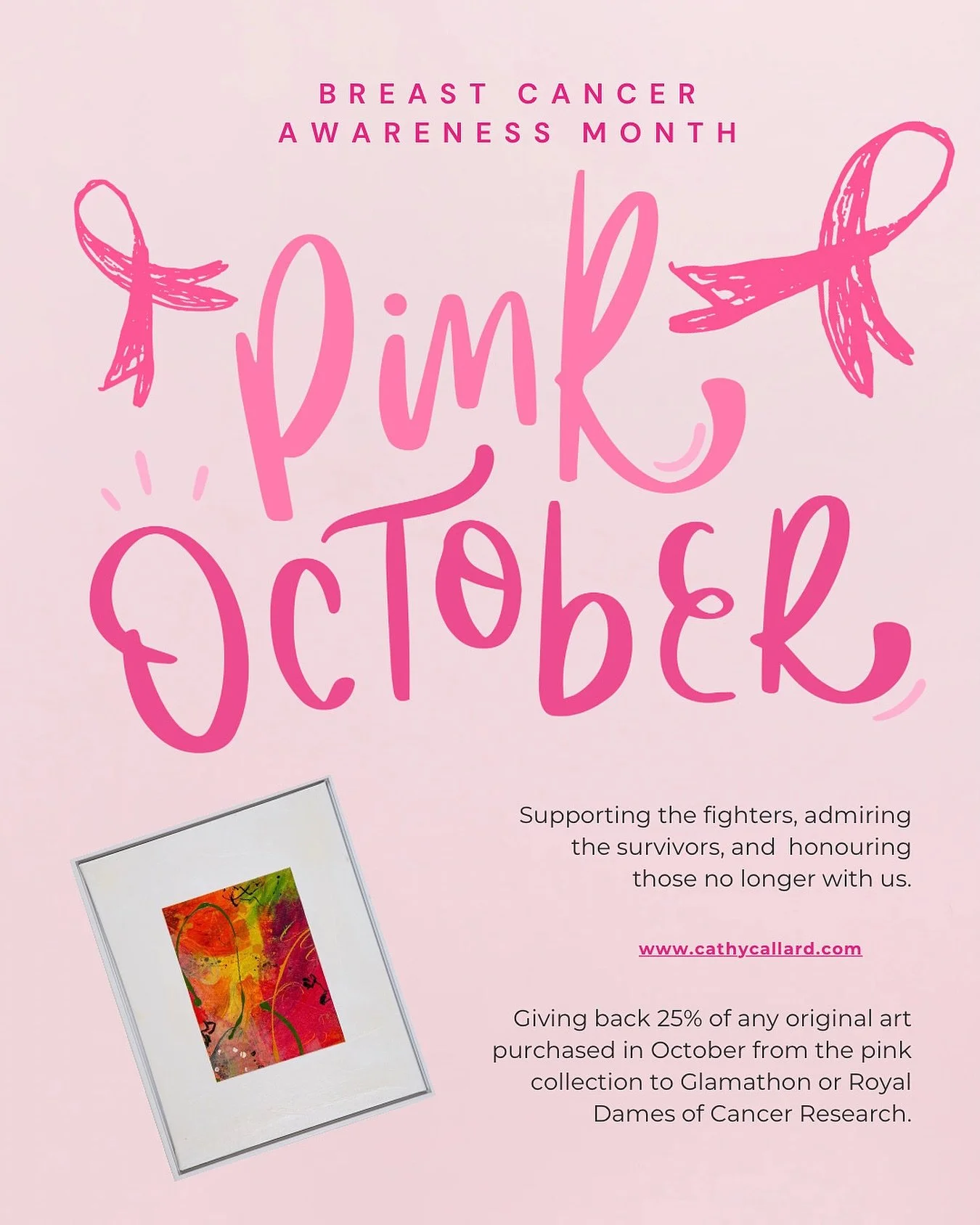 Giving back 25% of any pink collection purchase to Glamathon (@glamathon) or Royal Dames of Cancer Research (@royal_dames). 
Catch up soon,
Cathy x 
-
-
-
#breastcancerawarenessmonth🎀 #pinkoctober #pinkcollection #glamathon #royaldamesofcancerresear