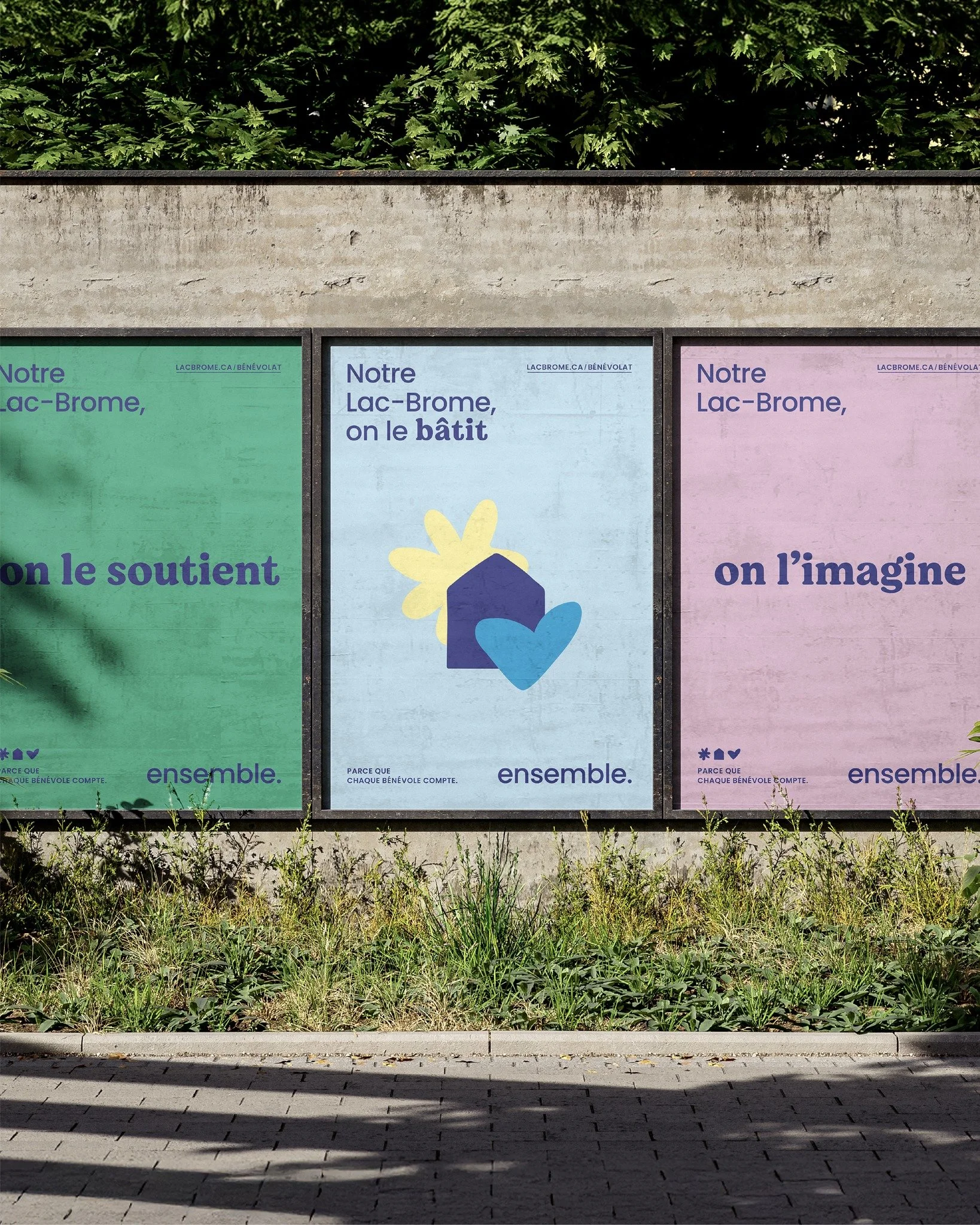 Derrière chaque geste bénévole, il y a un cœur qui fait grandir sa communauté 💙
Pour la Ville Lac-Brome, nous avons développé une identité visuelle douce, vivante et inclusive, inspirée