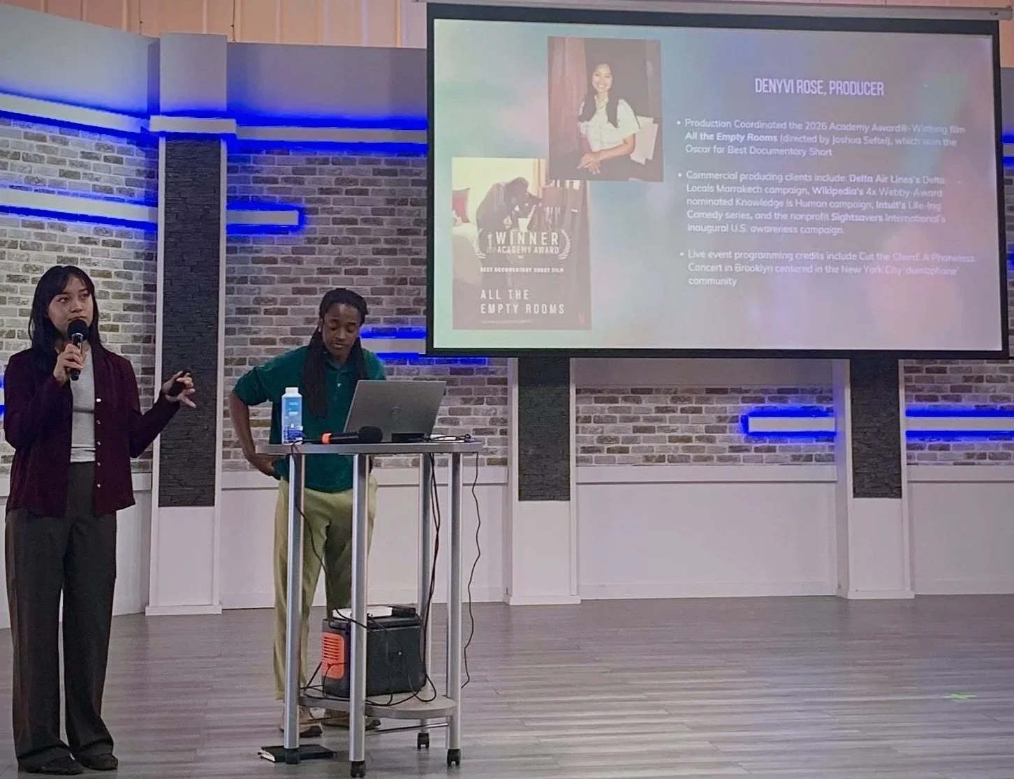 Hosts and filmmakers Danielle Fuller and Denyvi Rose speak about their film Farrin at WXXI.