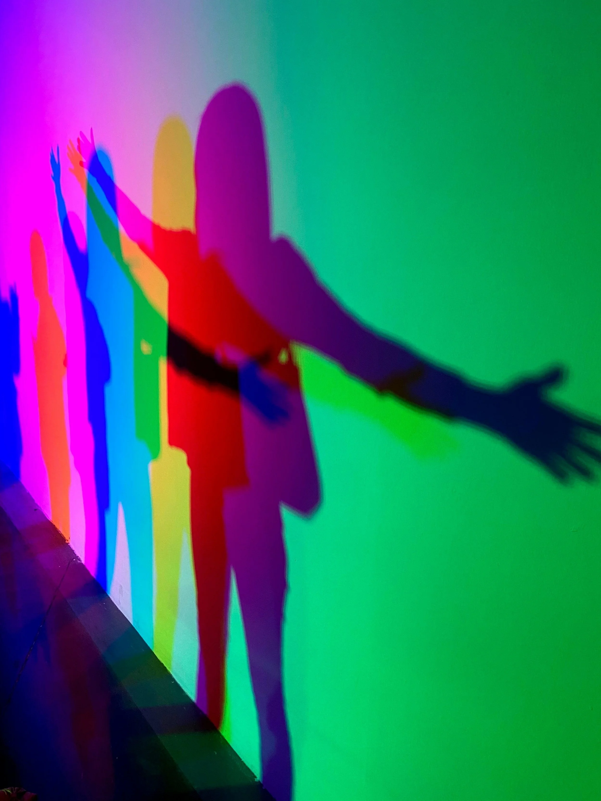 a therapist shadow on the wall