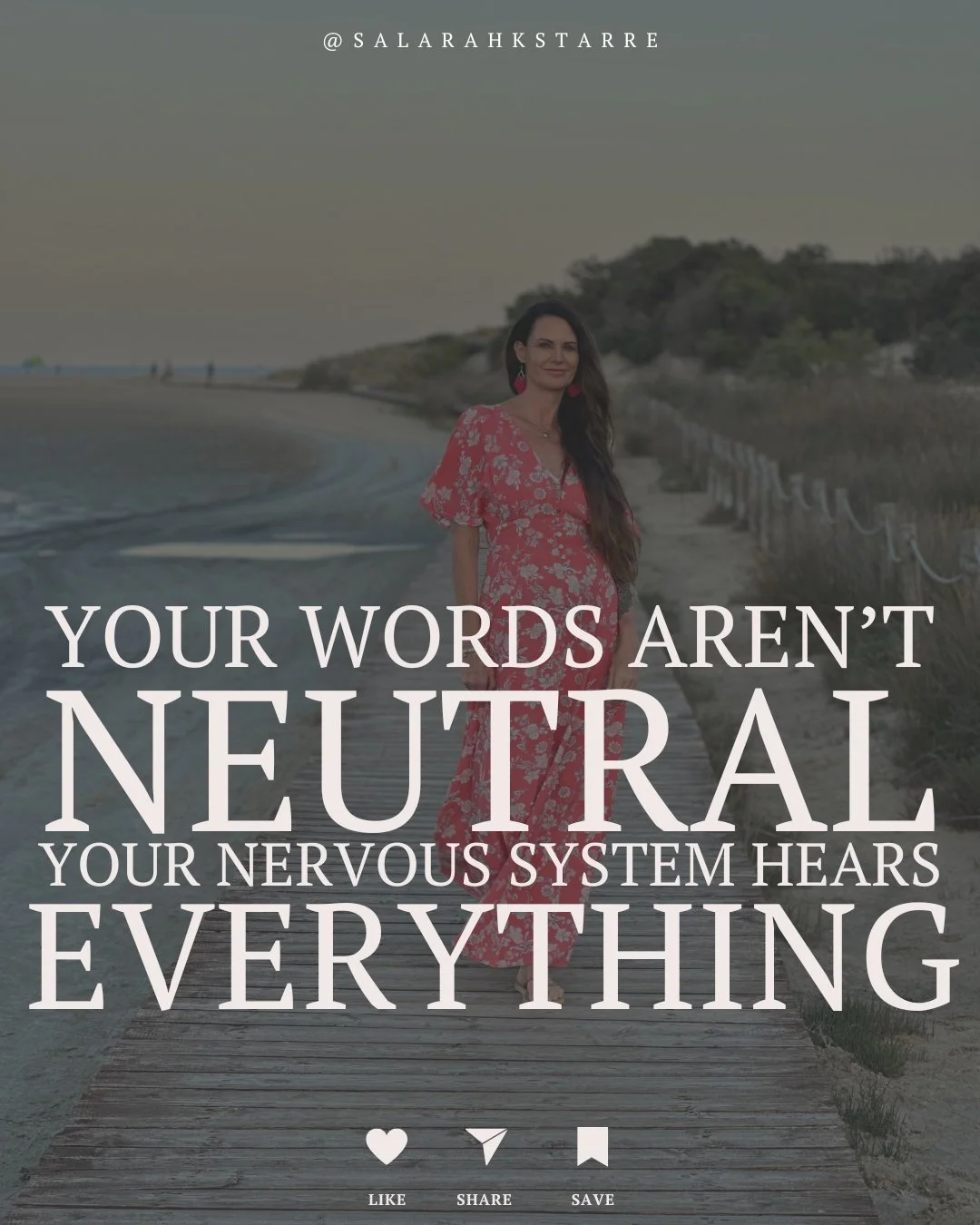 Your nervous system hears everything.
Your subconscious is always listening.

This isn&rsquo;t about being positive all the time or pretending everything is fine.
It&rsquo;s about noticing the language you live inside (especially in the quiet moments