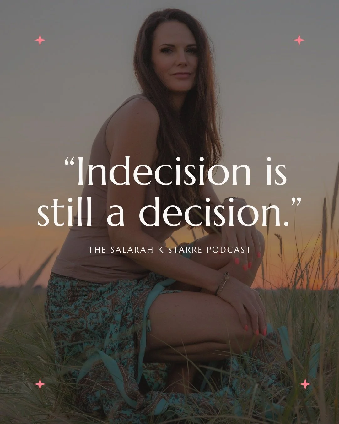 Indecision feels passive.
It looks calm on the outside.
Like you&rsquo;re just &ldquo;thinking it through.&rdquo;

But internally?
It&rsquo;s exhausting.

When you don&rsquo;t choose, your mind keeps looping.
Your nervous system stays on alert.
Your 