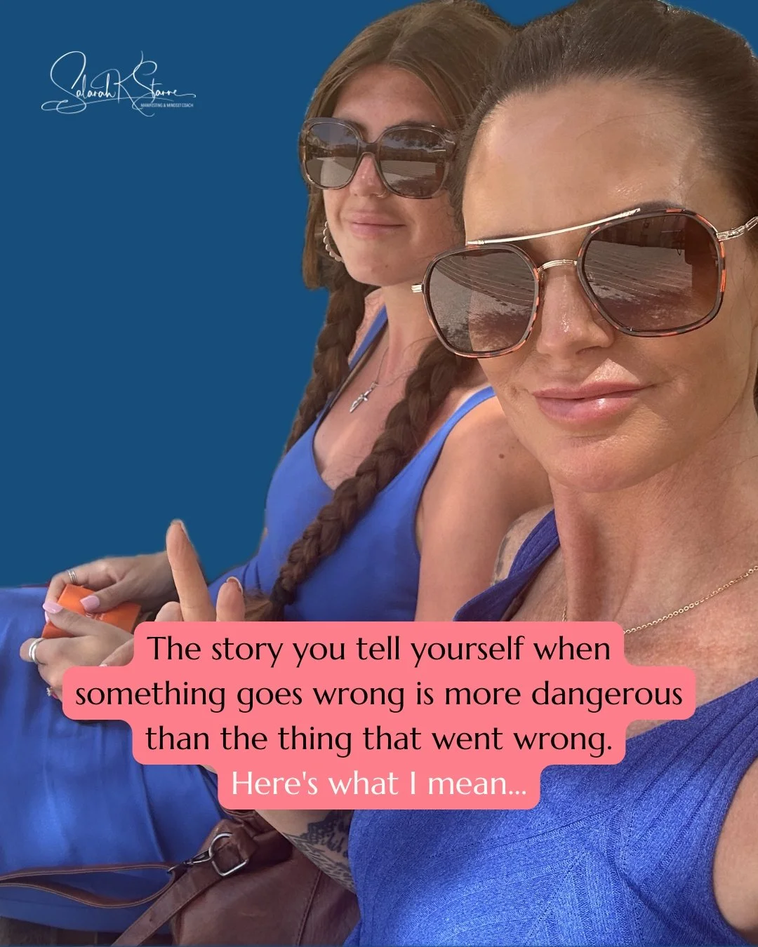 The situation isn't always the problem.

The story you decide it means usually is.

Episode 139 on the Salarah K Starre Podcast goes deep on this.

Link in bio ✨