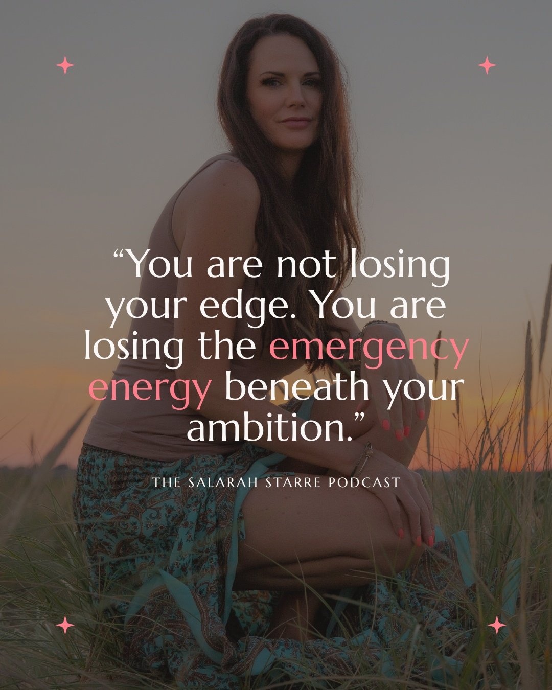 This is one of the most important distinctions I think you can make on a personal growth journey.

Because when the drive softens, the first thing most people think is that they are giving up or falling behind or losing themselves somehow.

But what 