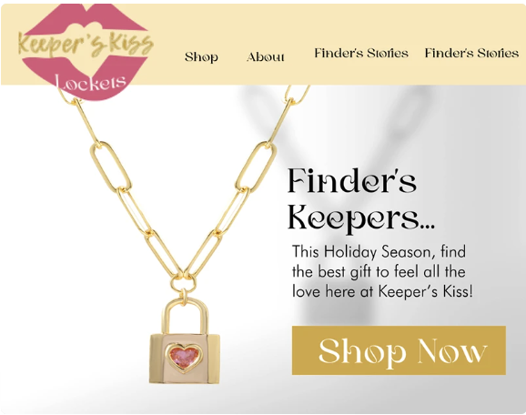 Keeper's Kiss Wordpress Website