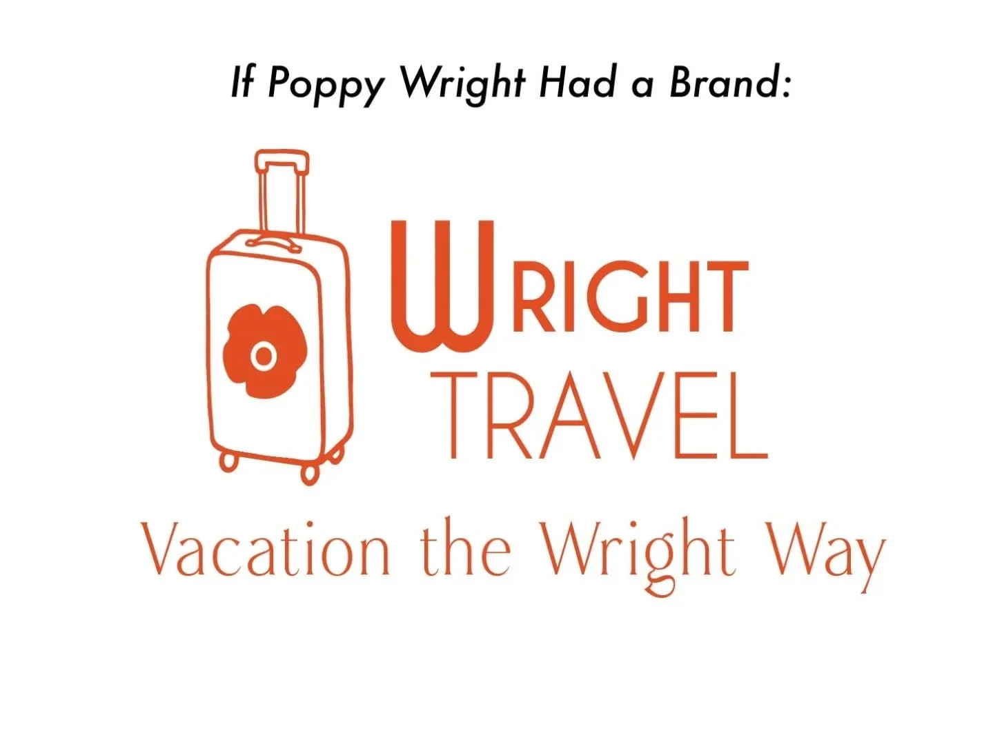 Welcome back to part two of designing brands for fictional characters! If Poppy Wright (@emily_bader ) from @pwmov.update had a brand, I'm pretty sure it'd have something to do with travel... 😊🧳
#peoplewemeetonvacation  #brandingdesign #freelancegr
