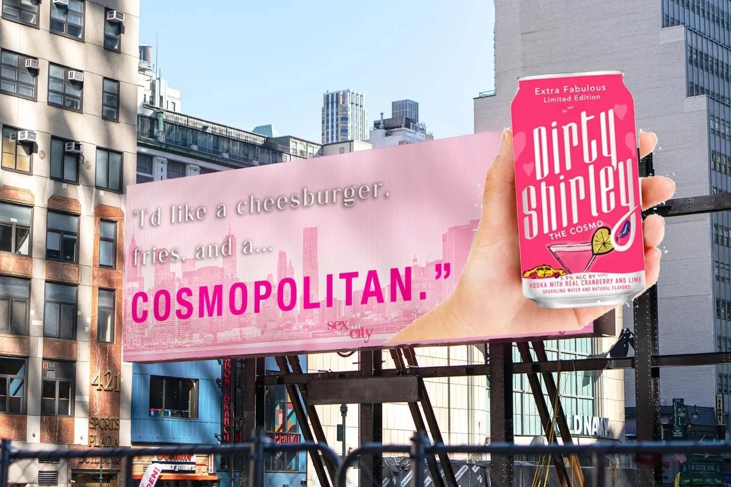 Hey @dirtyshirleycocktails have I got a campaign pitch for you!

For my consumer campaign project, I got to create my dream pitch for Dirty Shirley: A colab with SATC to bring back the Cosmopolitan for a limited time to celebrate the show's 30th anni