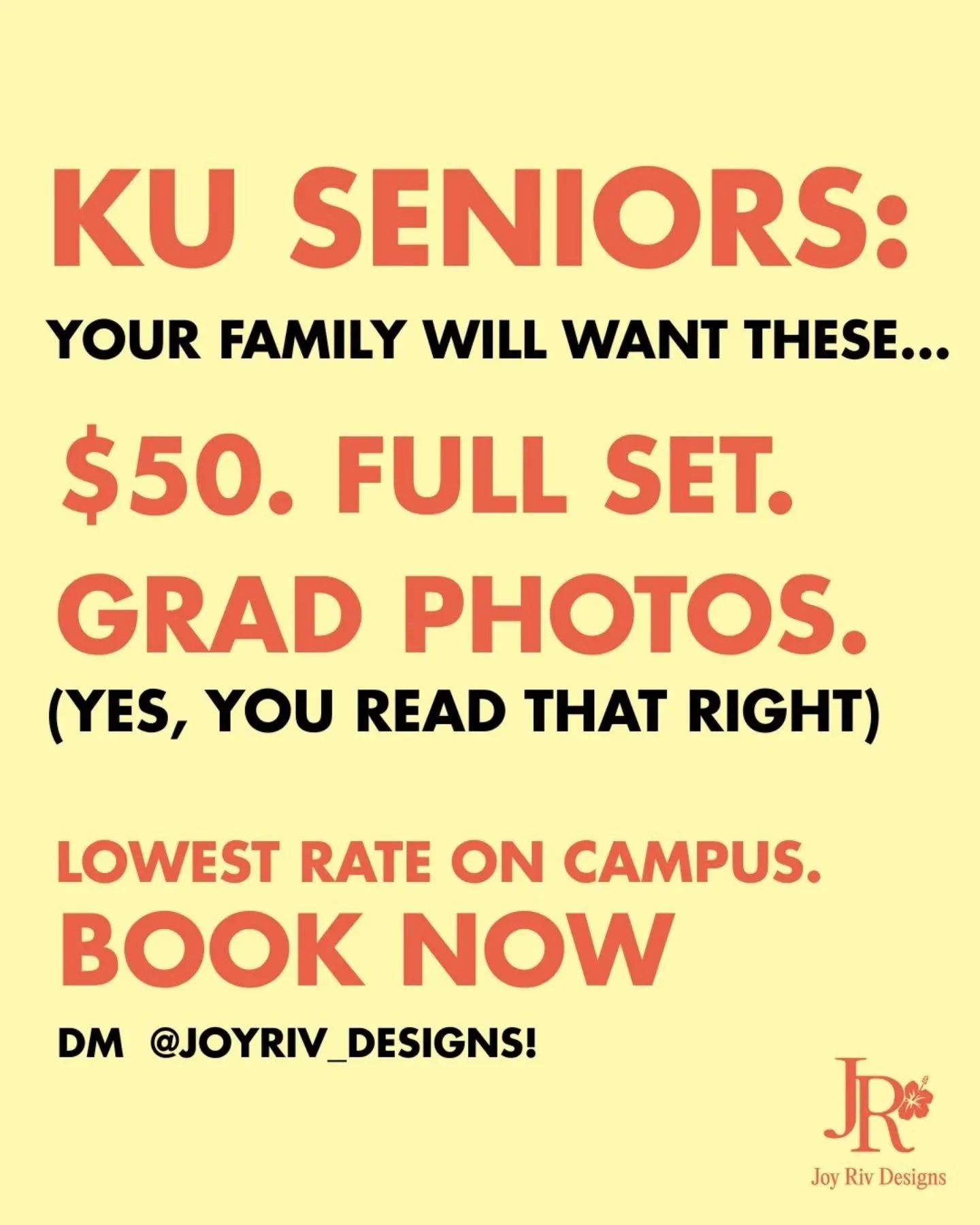 To my KU seniors: Yep, I'm open and looking for some grad photo and professional headshot clients. Want an affordable and professional photographer? I'm your girl to bring your vision to life! DM to book now and spread the word!

#kugrads #freelancep