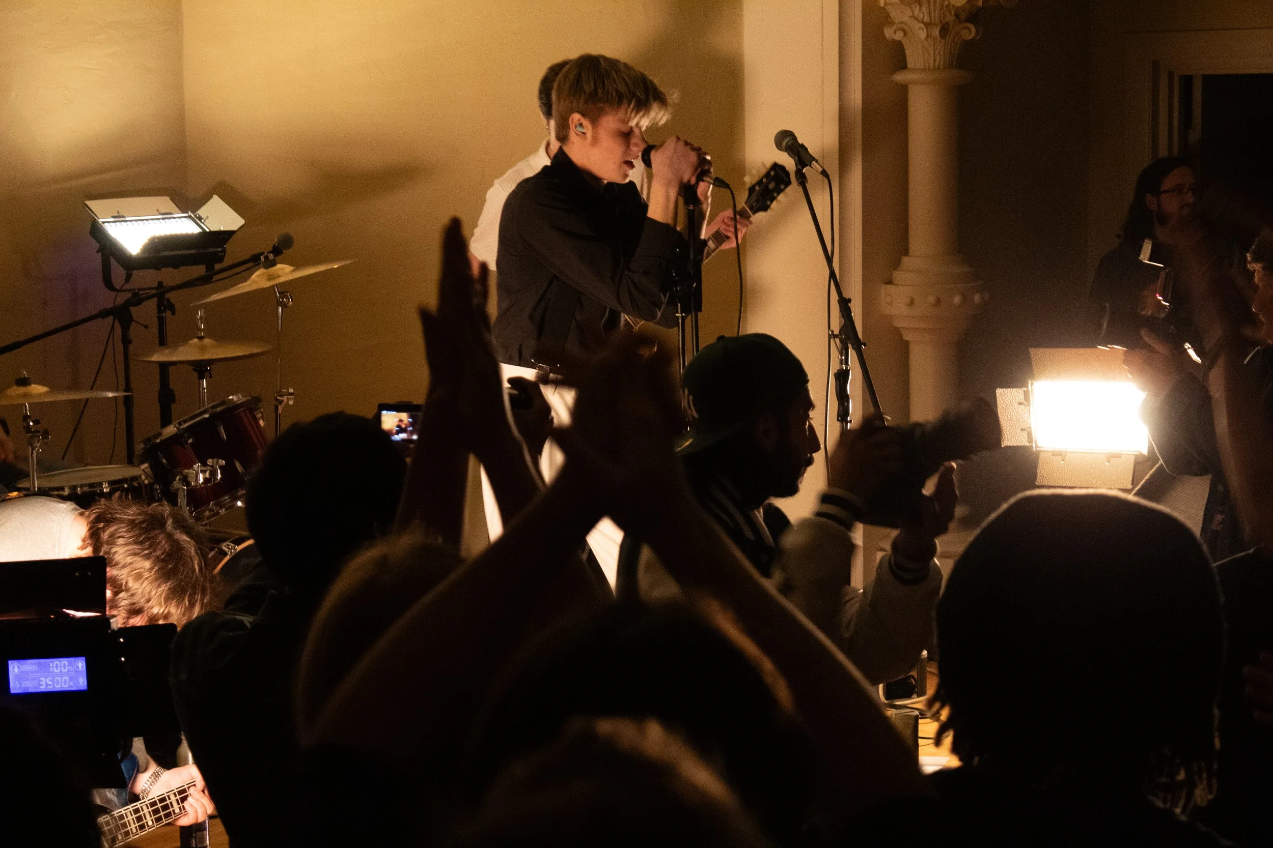 Burn at Dawn's frontman during April 7th's Cautionhouse concert