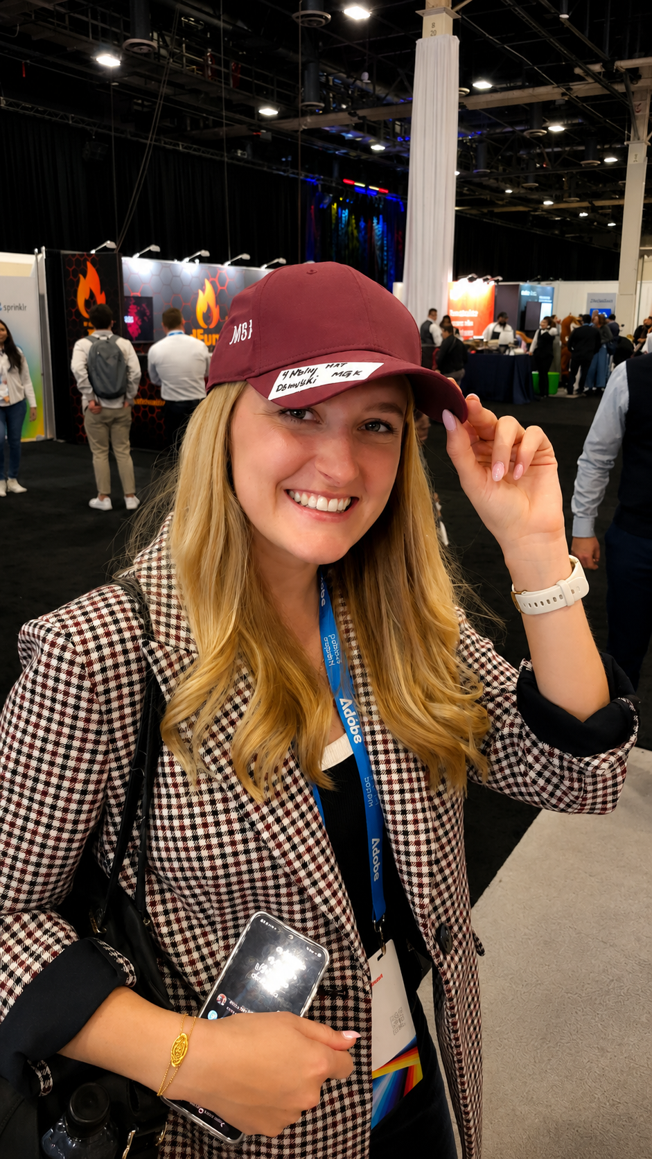 Adobe Summit live embroidered cap, Mandalay Bay