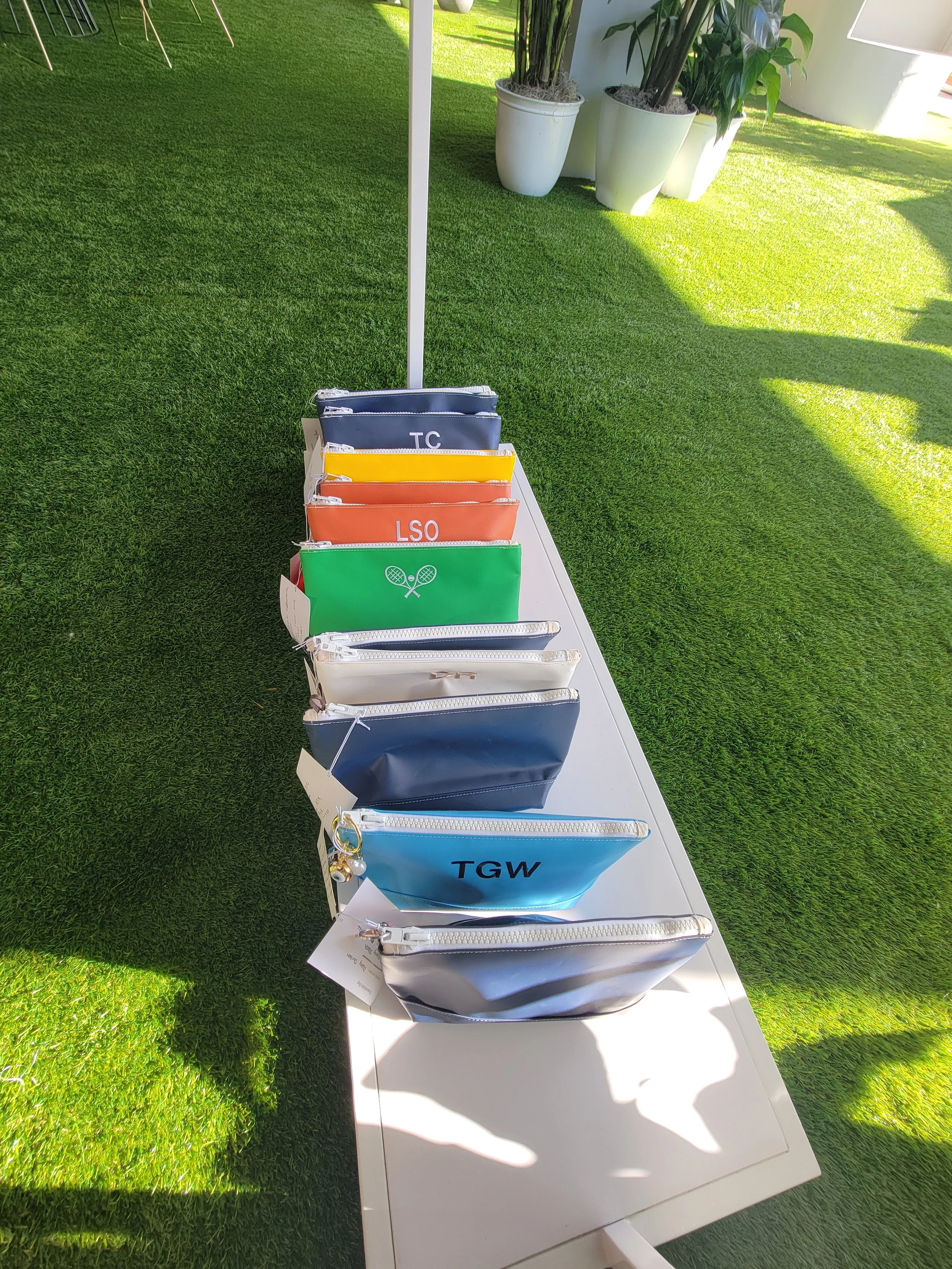 Live embroidery personalization for corporate events