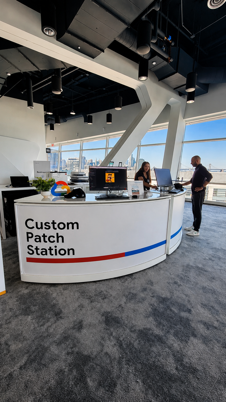 AI personalization studio at a San Francisco private sports hospitality event