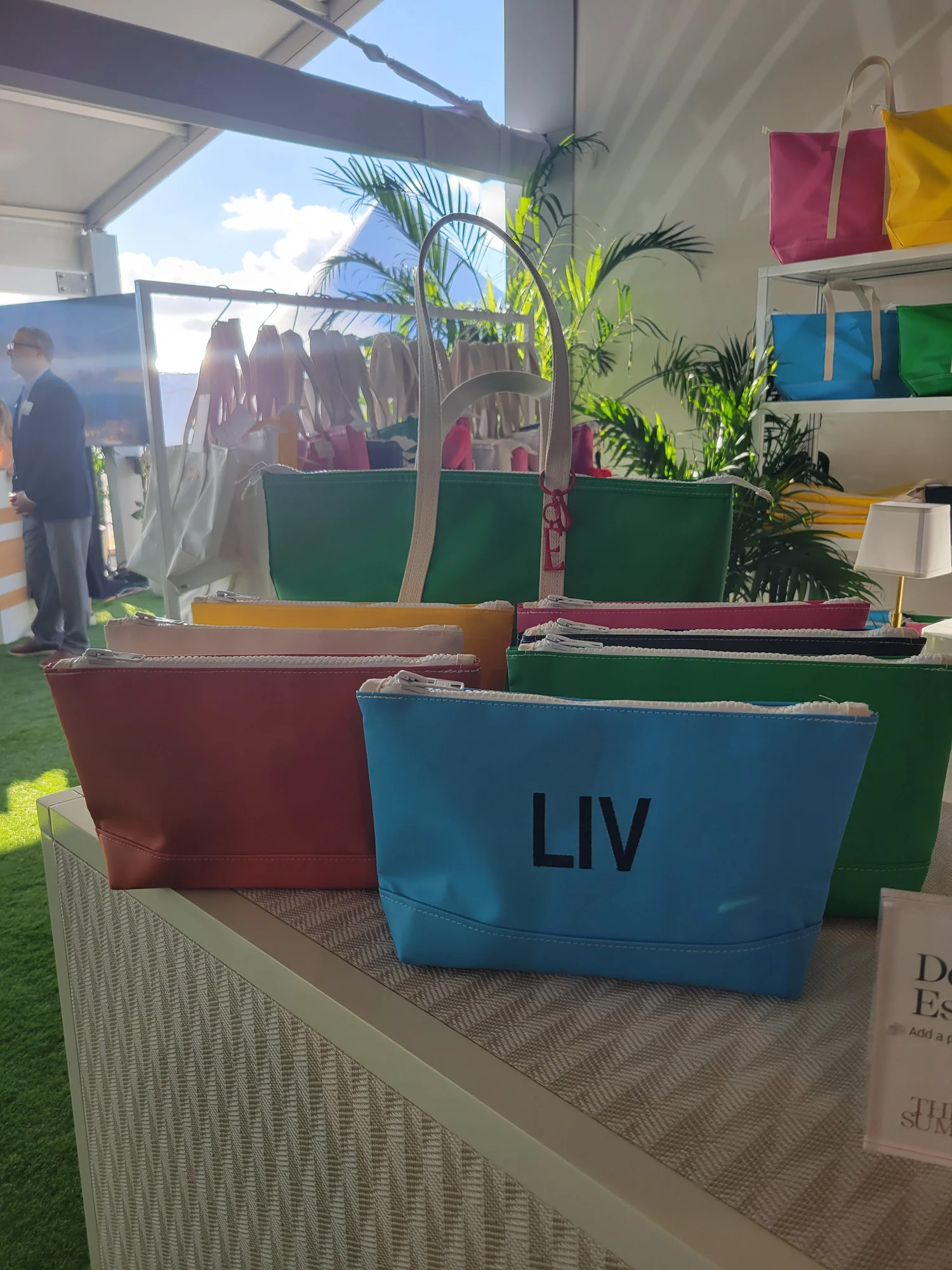 Guest participating in live personalization inside a brand environment