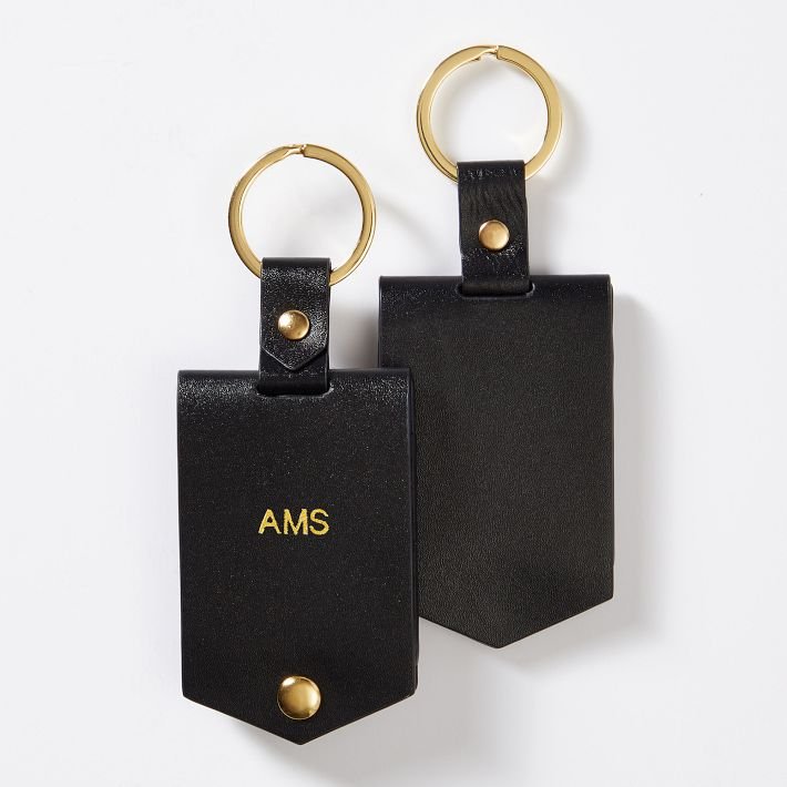 Custom gold foil embossed luggage tag for a private event in Amsterdam, Netherlands