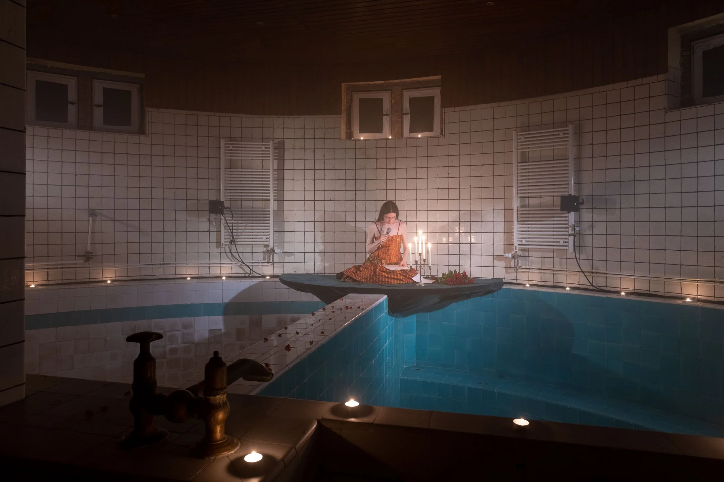 Lauryn Youden, seeping into my bloodstream, 3 May 2024, E-WERK Luckenwalde. Presented as part of The Drop Out: Tell them I said No, Photo by Stefan Korte.