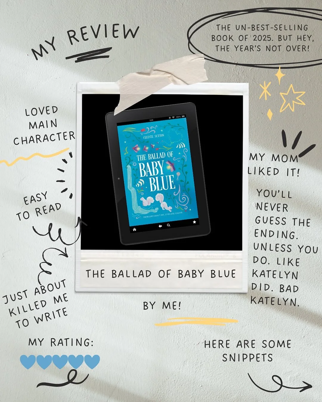 📣 Free Book Alert!

For a limited time, The Ballad of Baby Blue is free for anyone who joins my Celeste Sutton newsletter (Link in bio!)

This isn&rsquo;t just about grabbing a book, though. It&rsquo;s about joining a group of fellow book lovers who