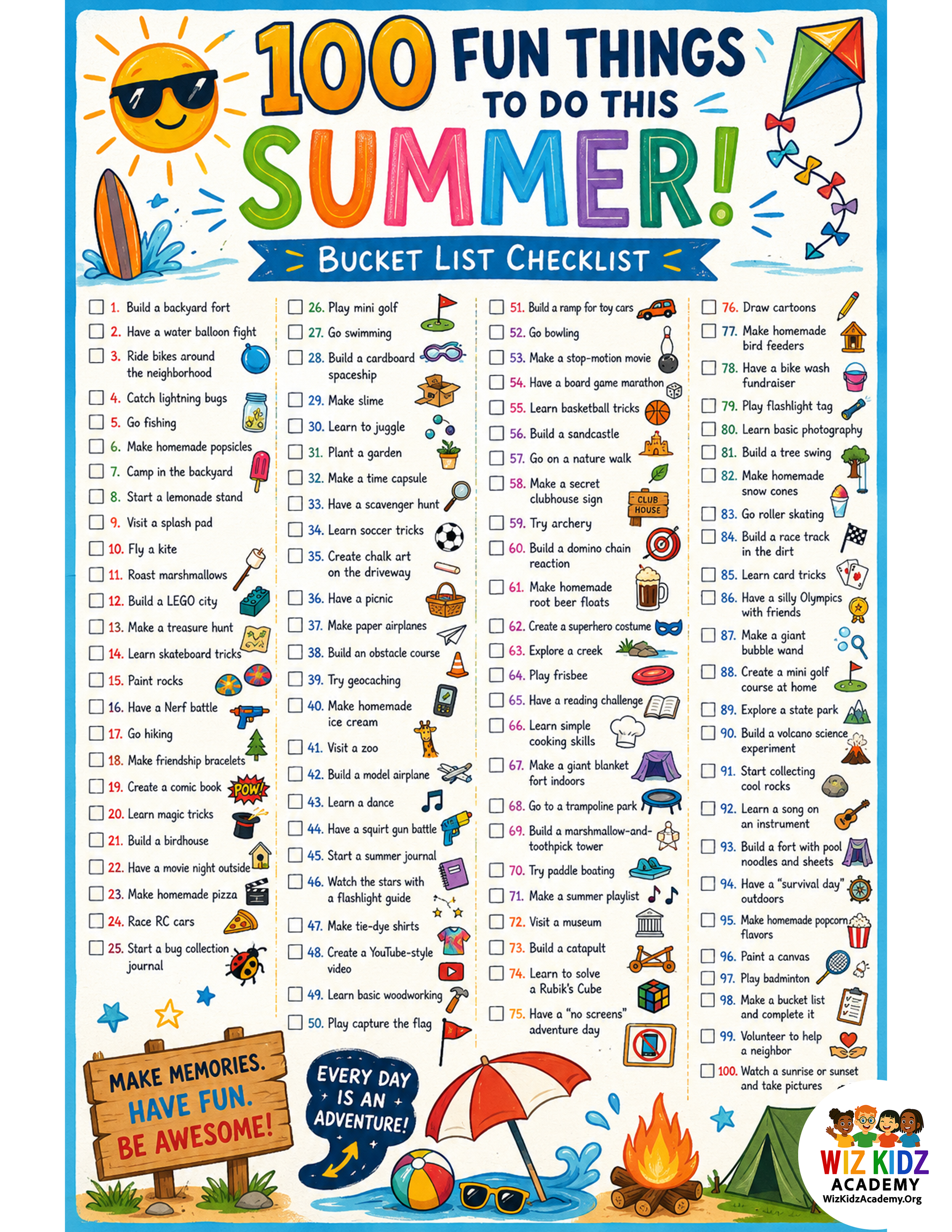 100 Fun Things To Do In The Summer.png